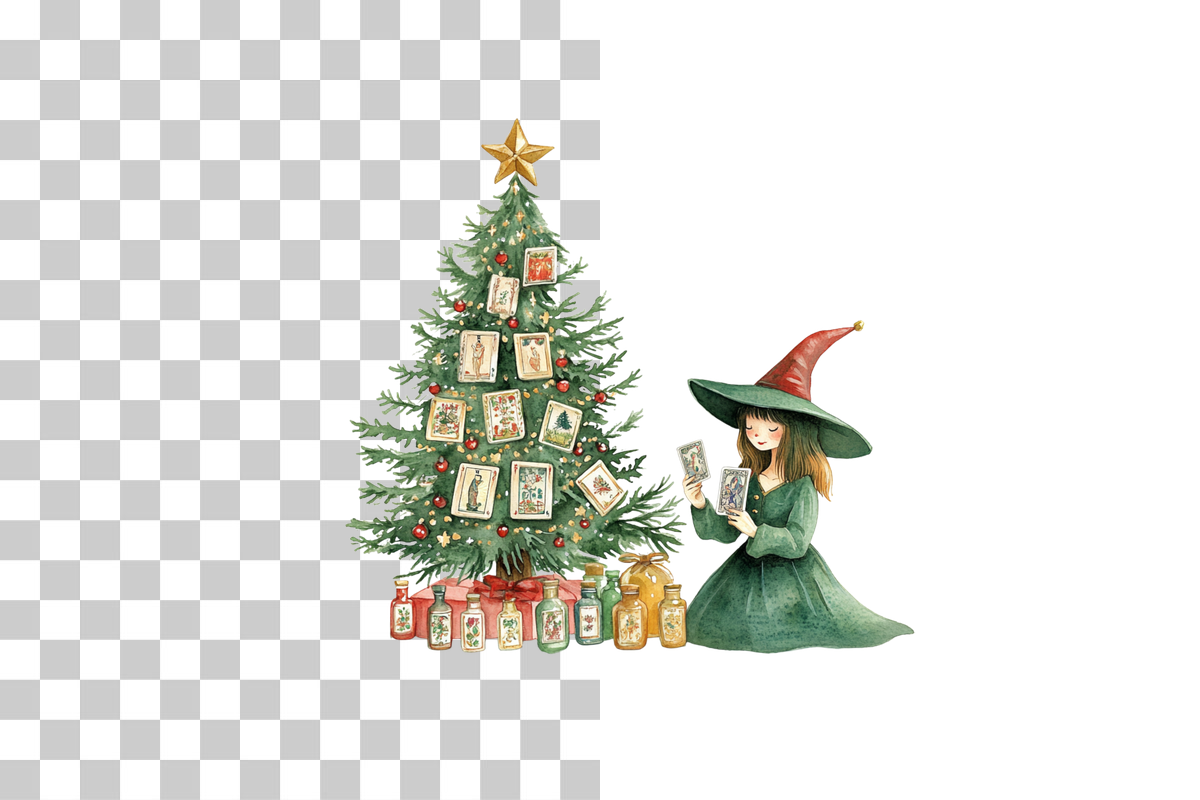 Holiday Witch Clipart Bundle