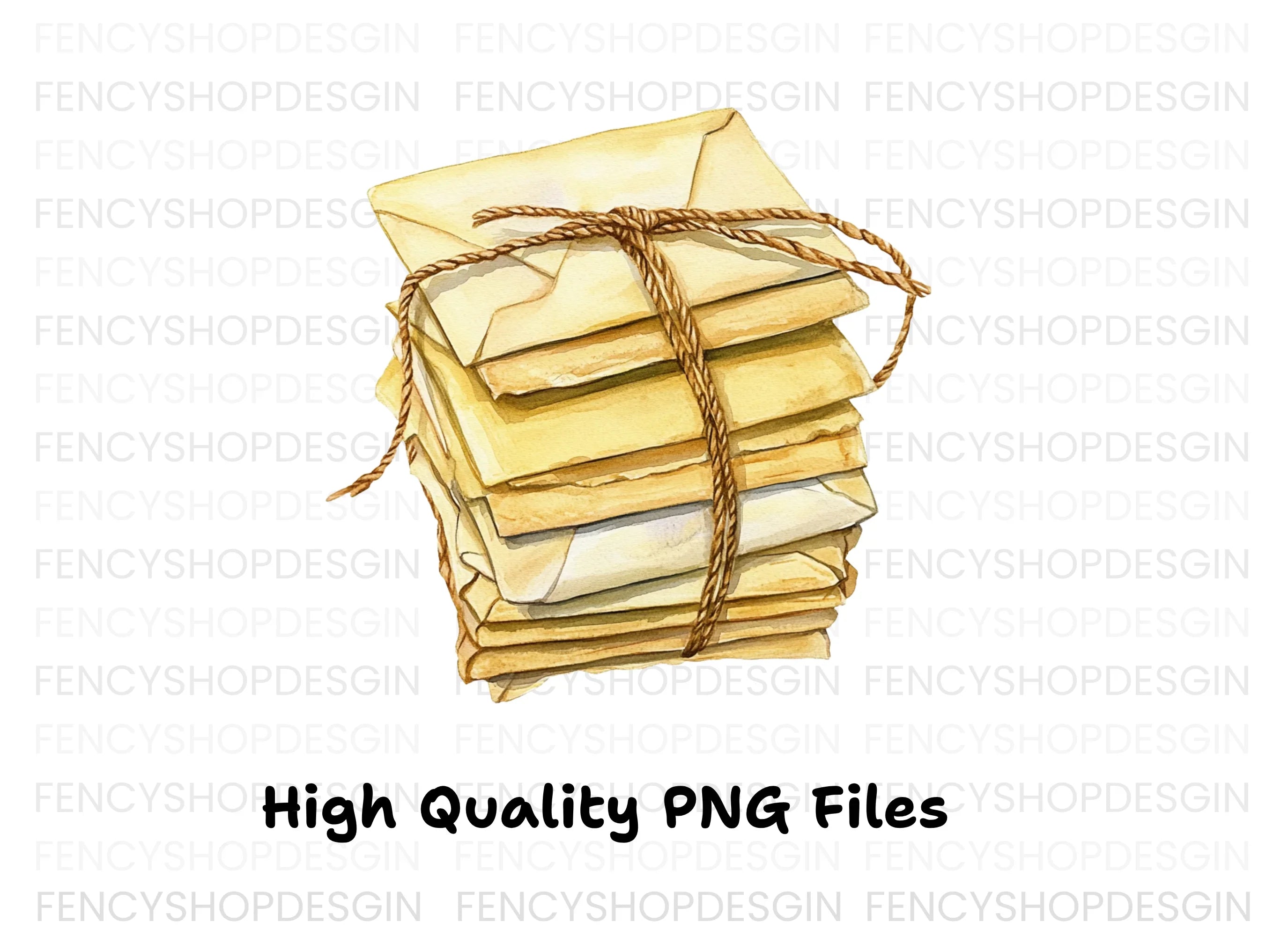 Vintage Stacked Letters Clipart Bundle