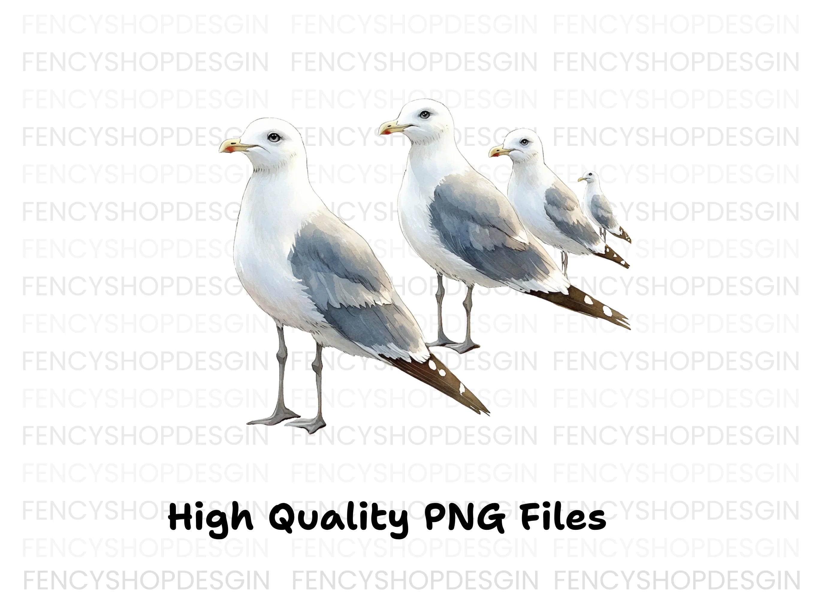 Flock of Seagulls Clipart Bundle