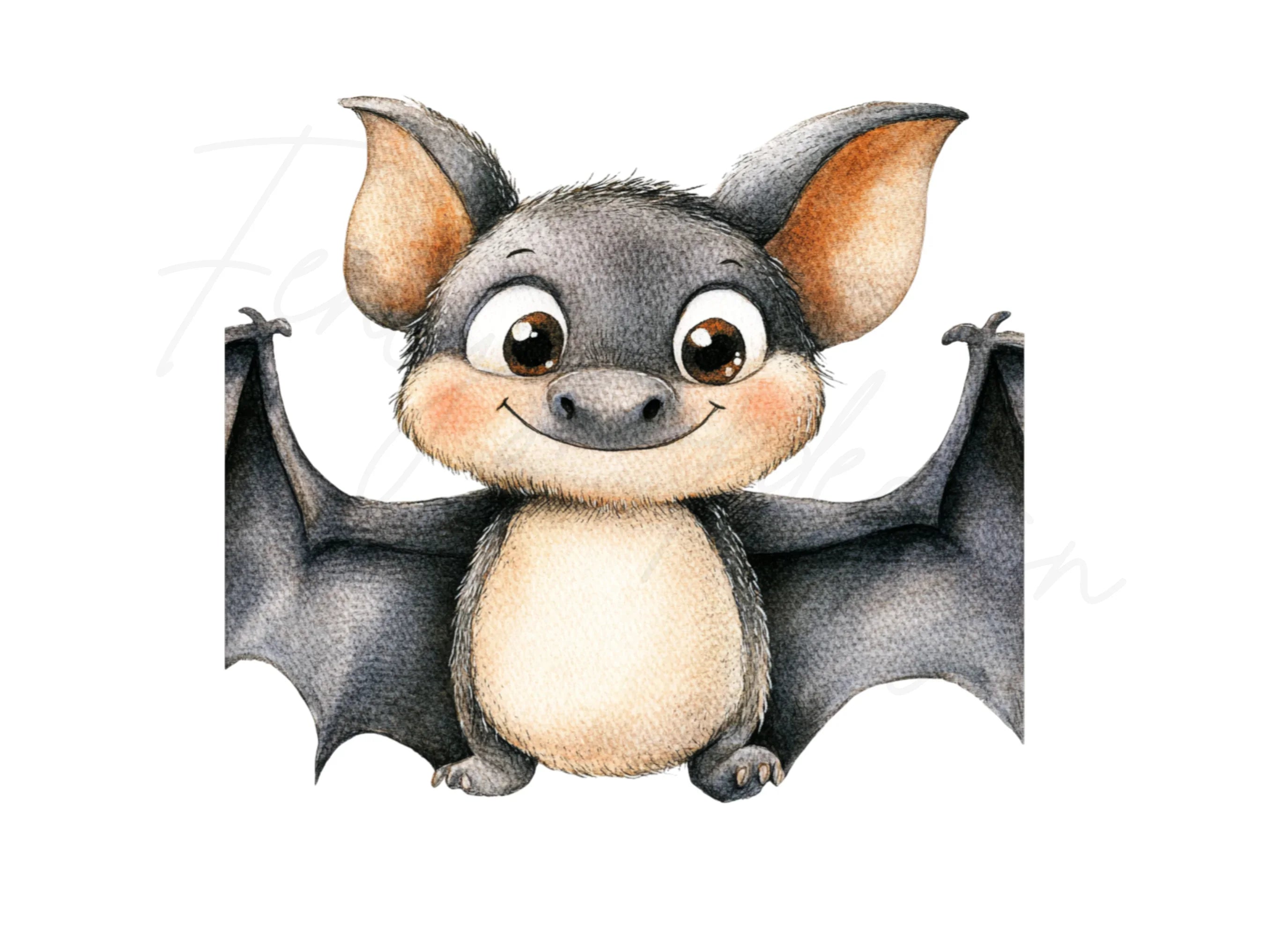 Cute Bat Clipart Bundle