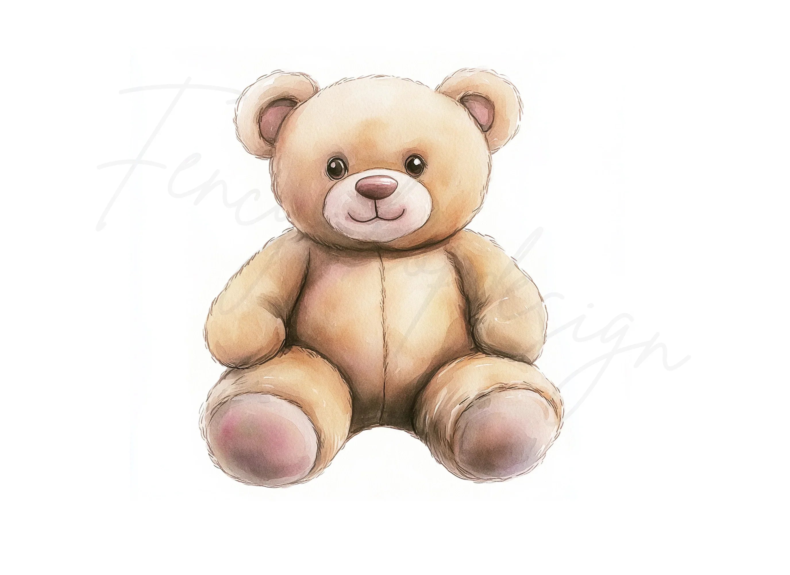 Cute Teddy Bear Clipart Bundle