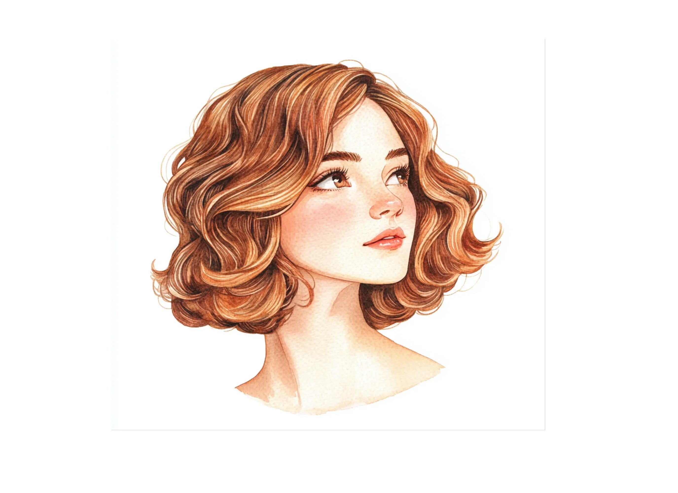 Charming Bob Haircut Clipart Bundle