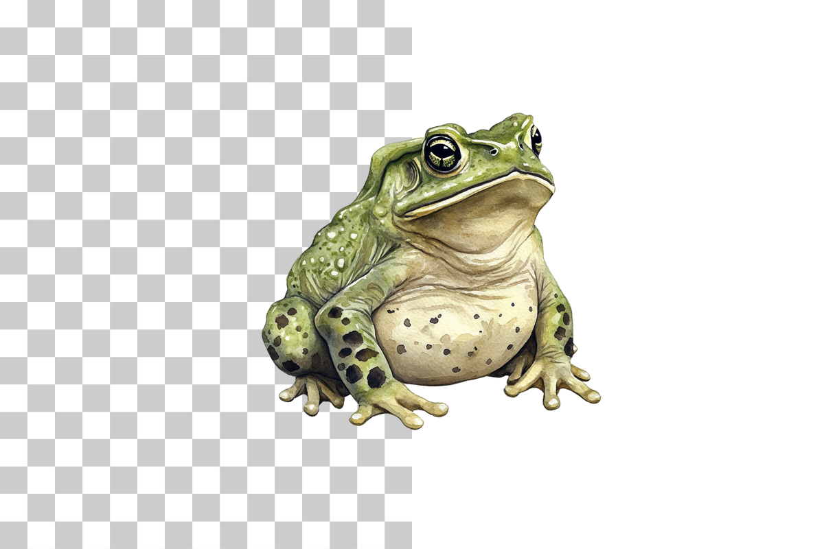 Grumpy Toad Character Clipart Bundle