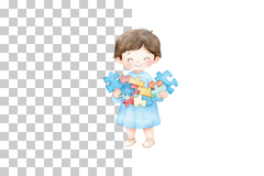 Autism Awareness Puzzle Boy Clipart Bundle - CraftNest - Digital Crafting and Art