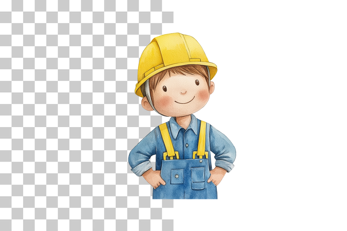 Builder Character Clipart Bundle