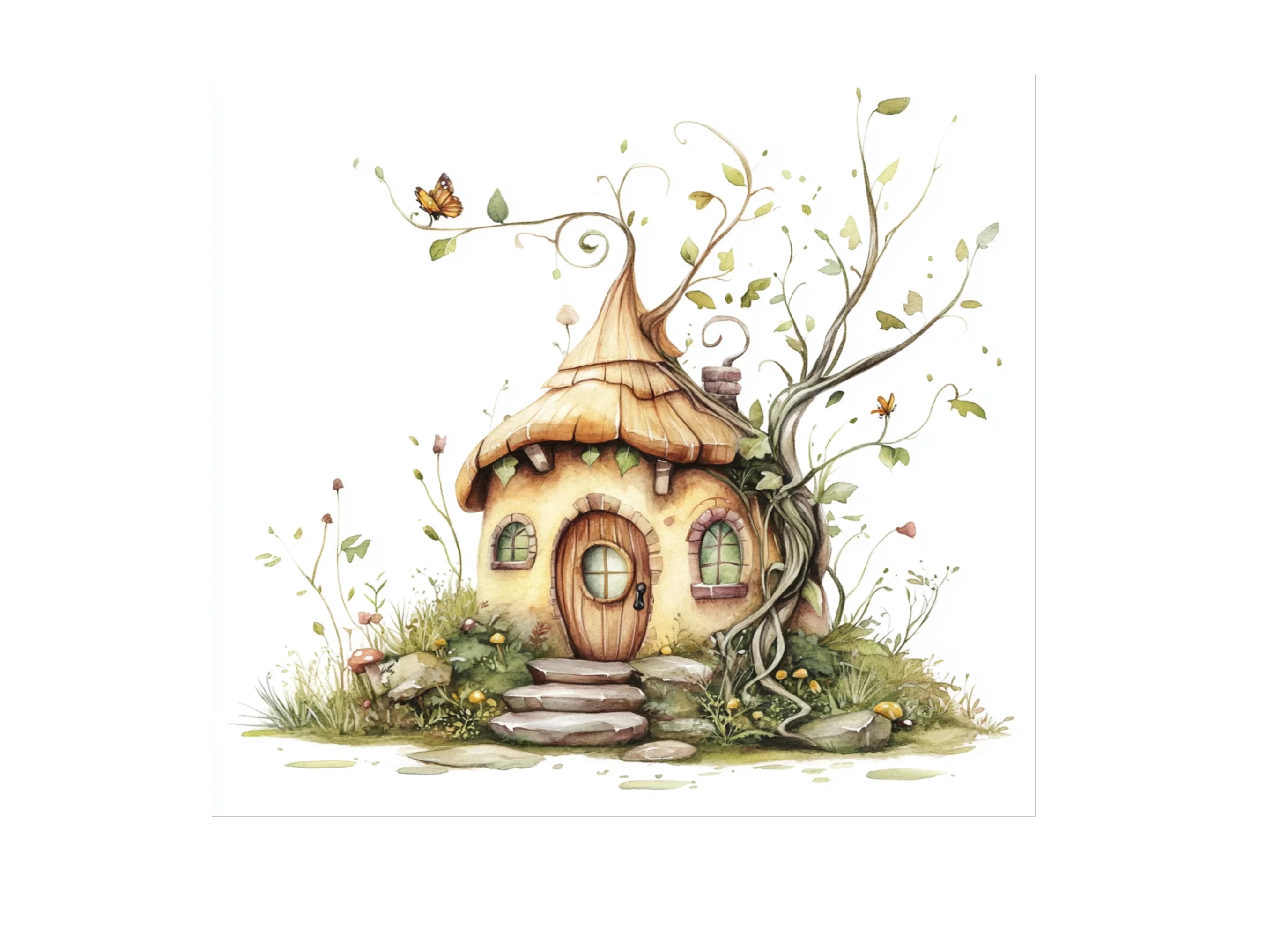 Enchanted Forest Dwelling Clipart Bundle