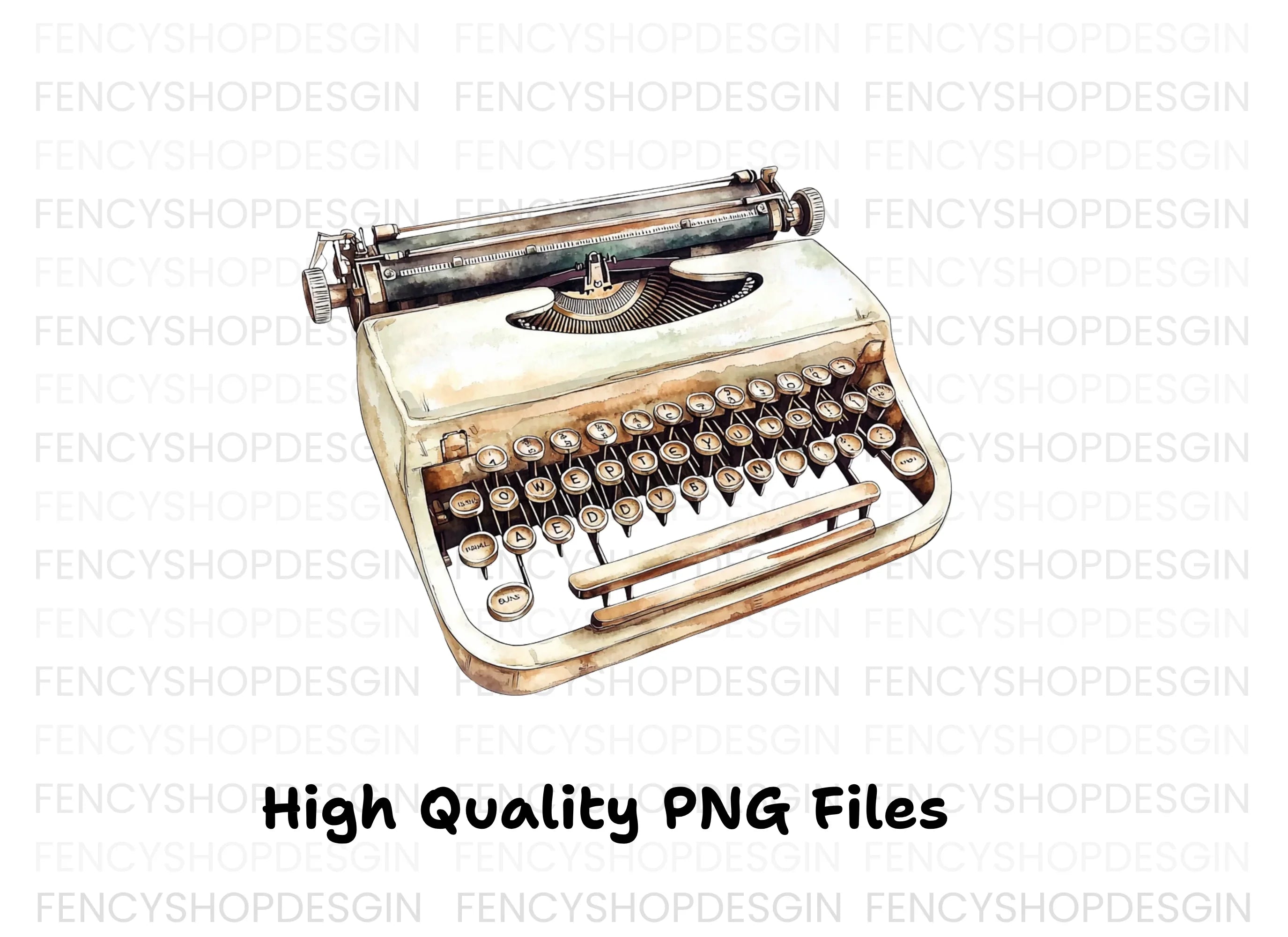 Vintage Typewriter Clipart Bundle