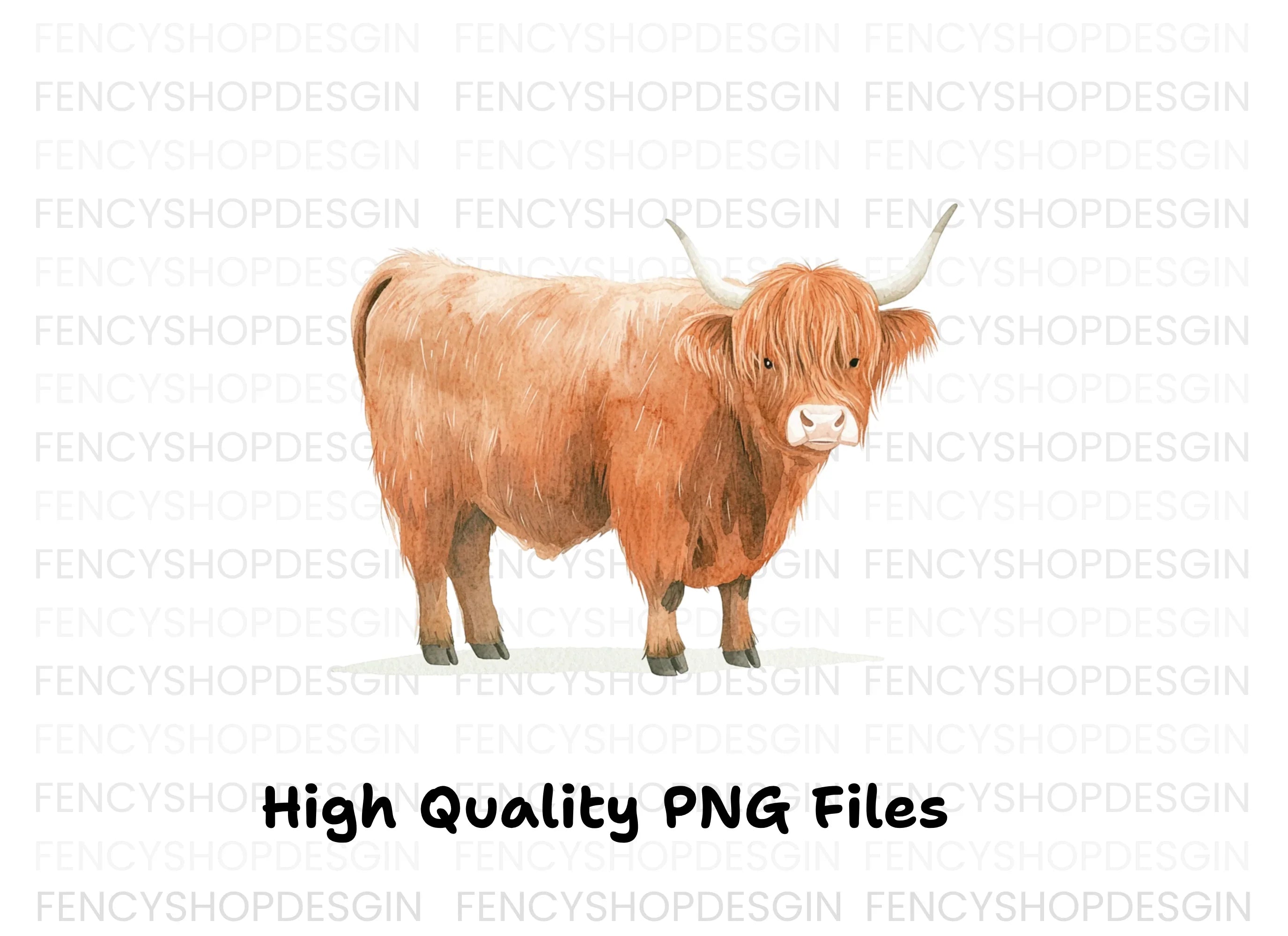 Highland Cow Clipart Bundle