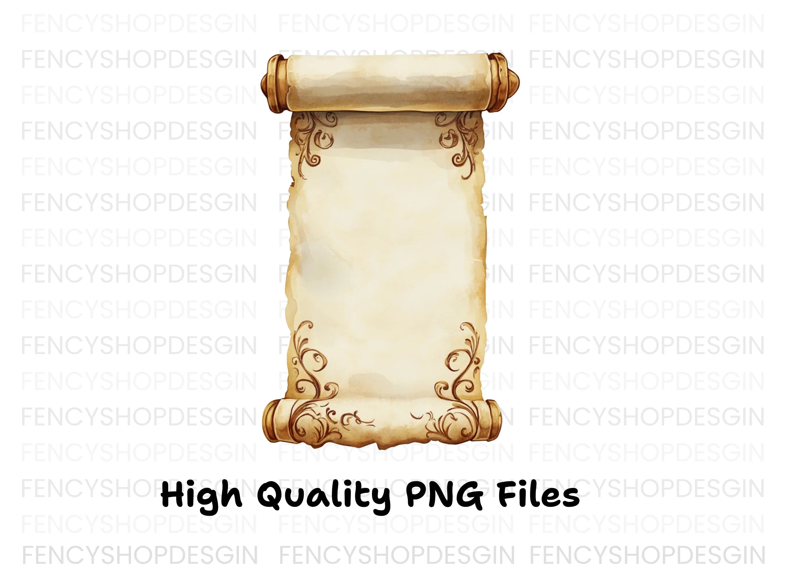 Vintage Scroll Clipart Bundle