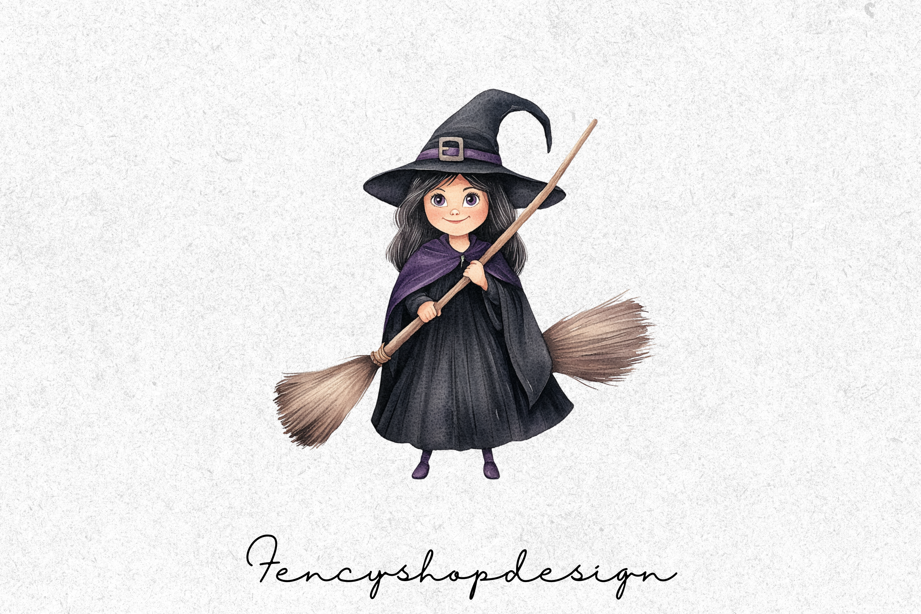 Cute Spooky Witch Clipart Bundle