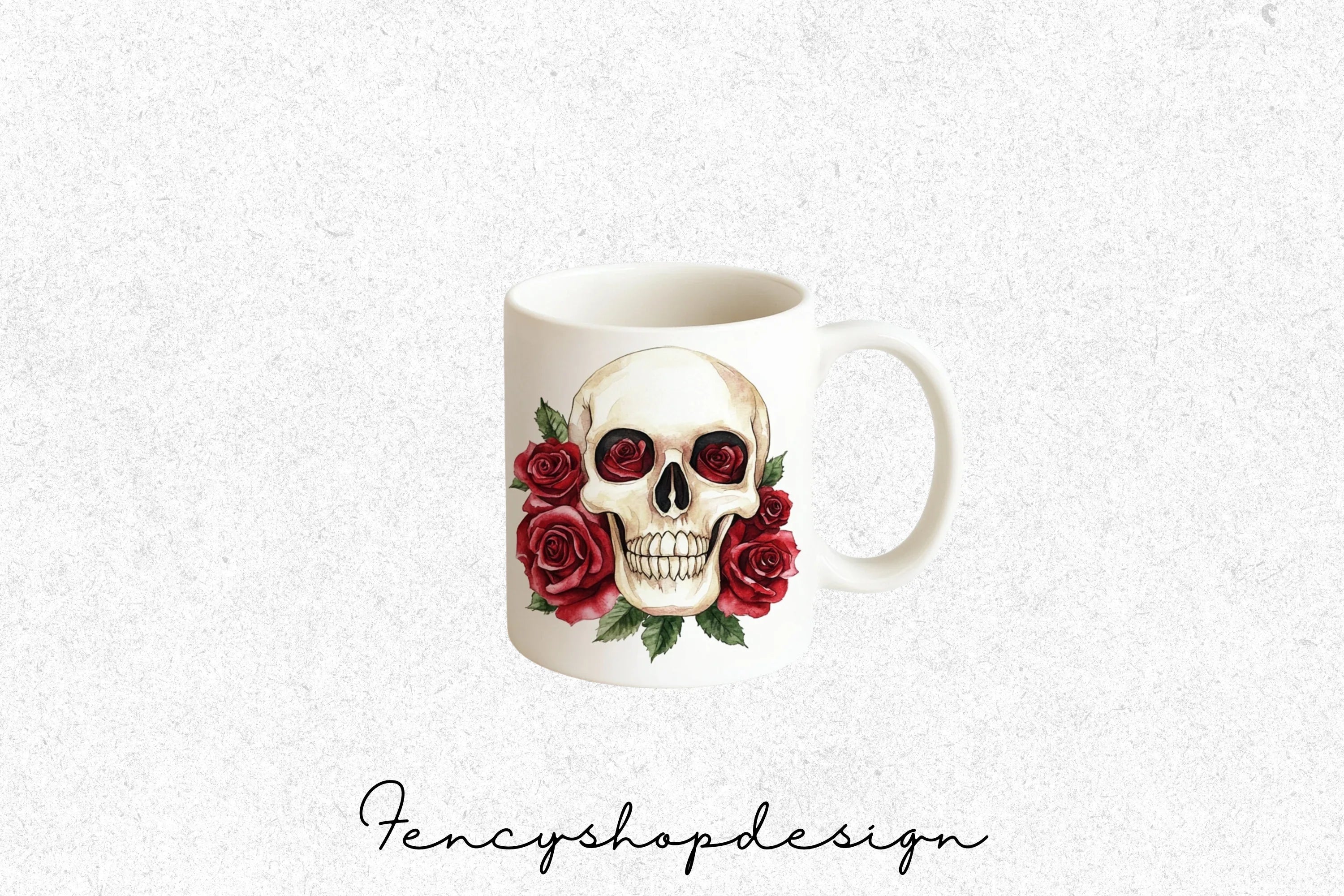 Skull Rose Clipart Bundle