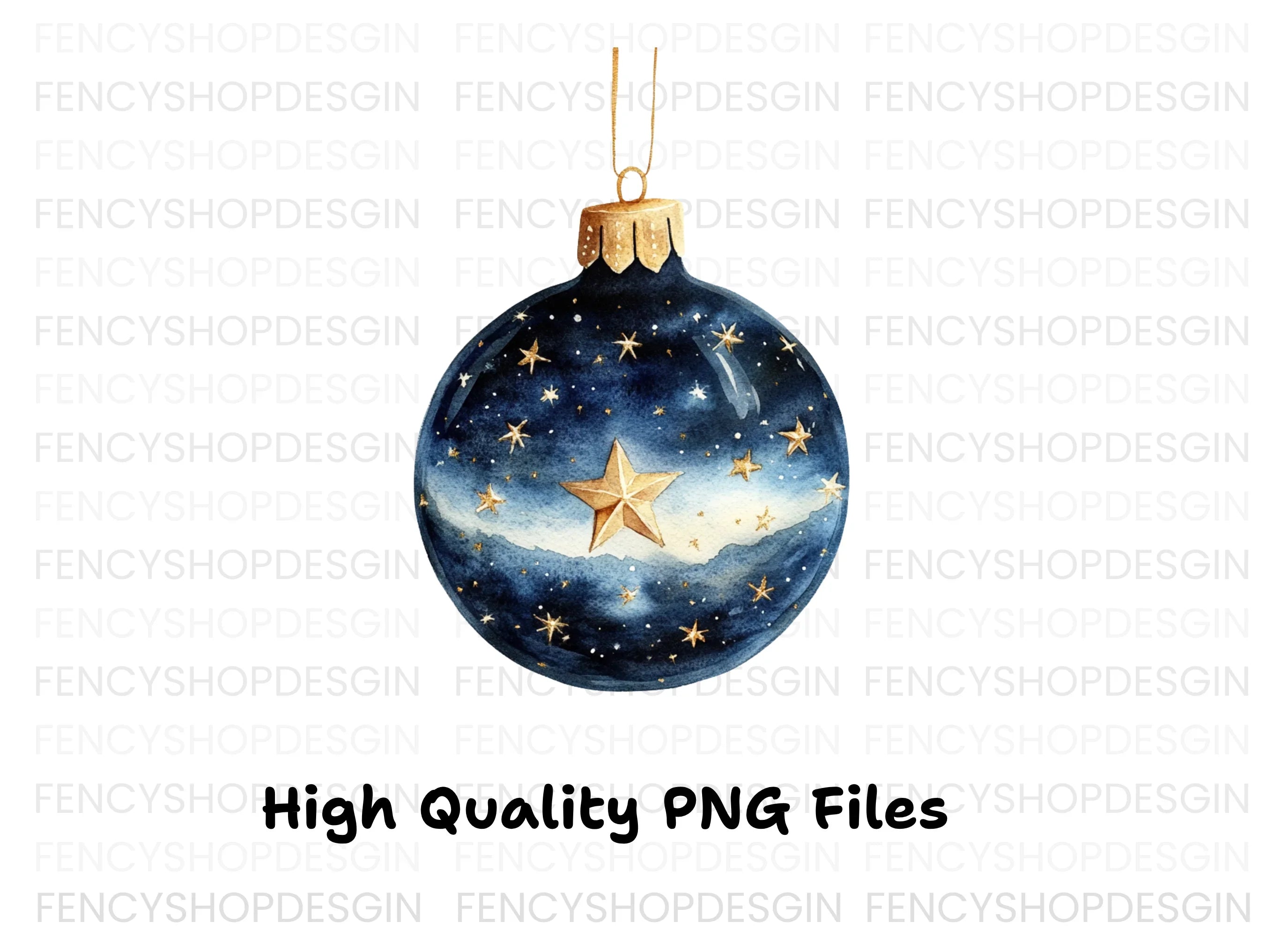Christmas Ornaments Clipart Bundle