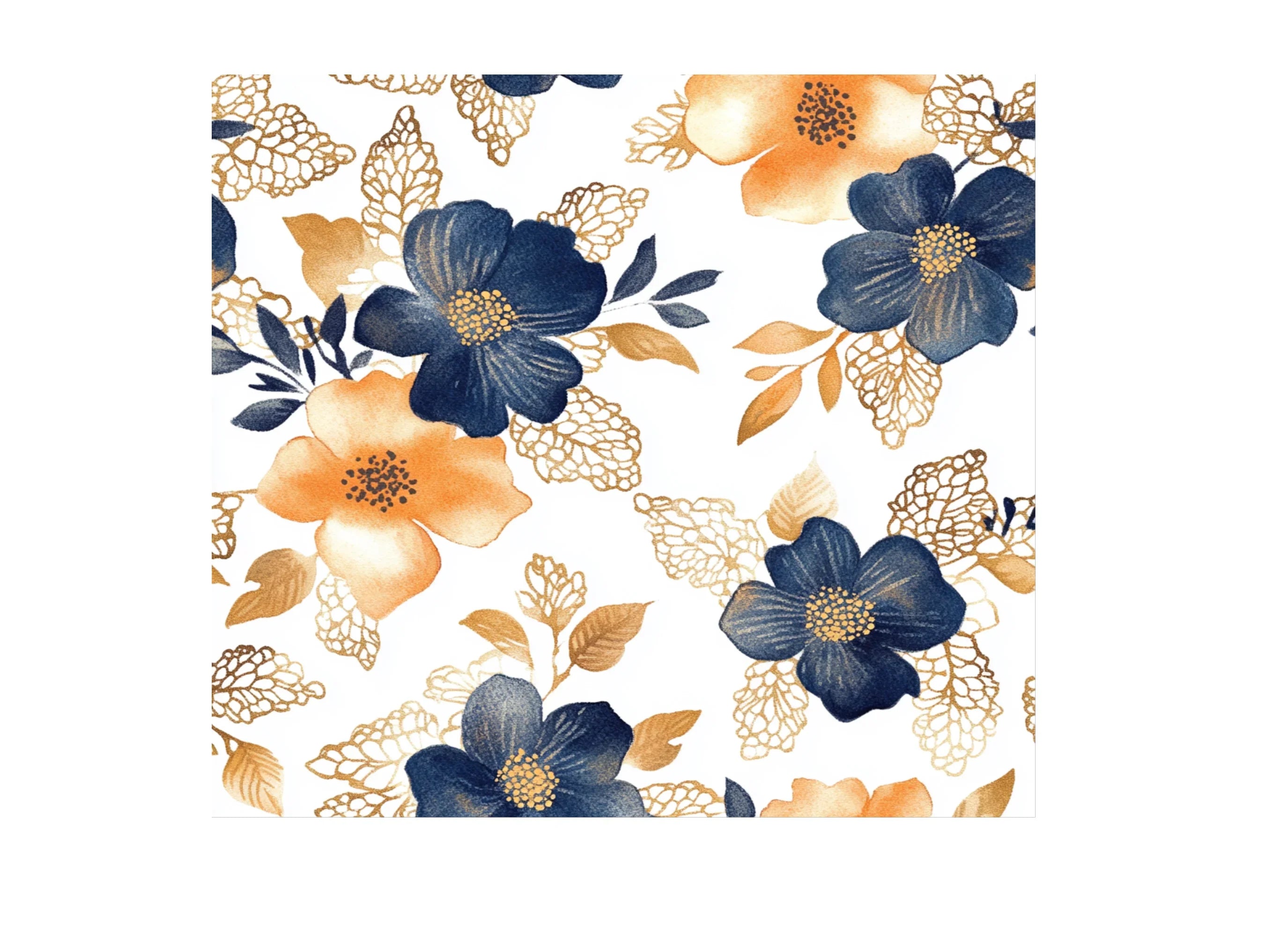 Floral Seamless Pattern Clipart Bundle