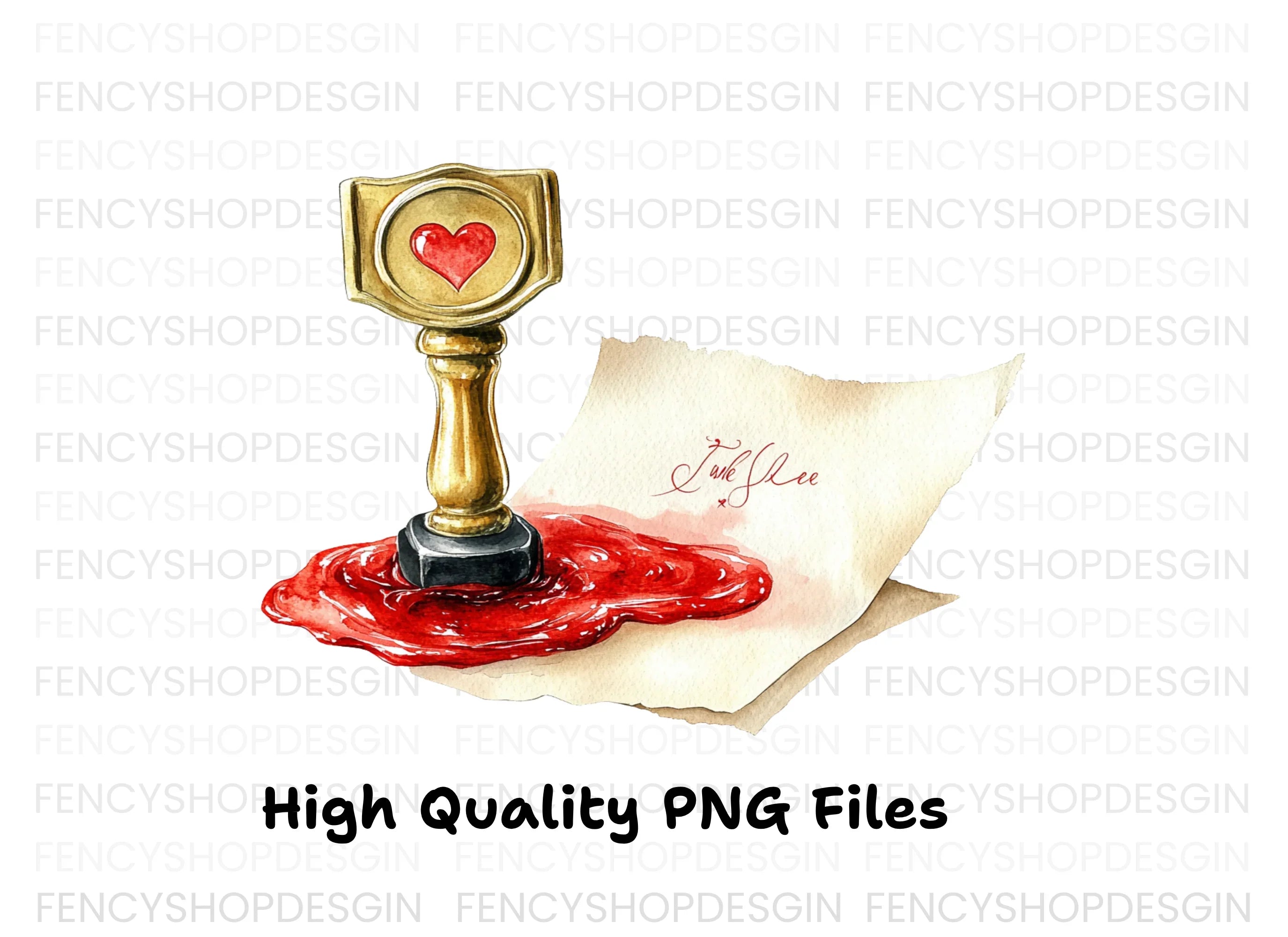 Vintage Wax Seal Clipart Bundle