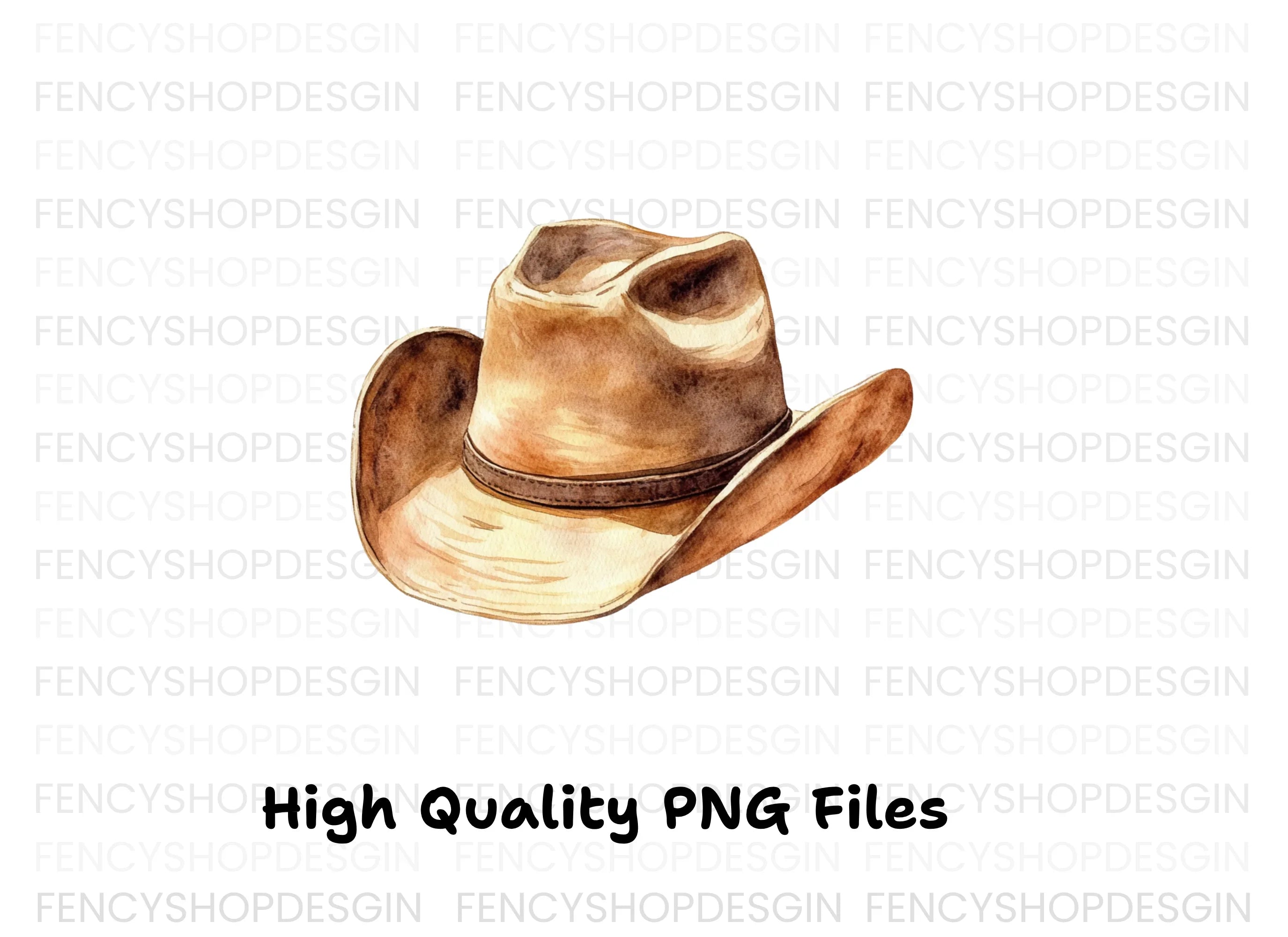 Rustic Cowboy Hats Clipart Bundle