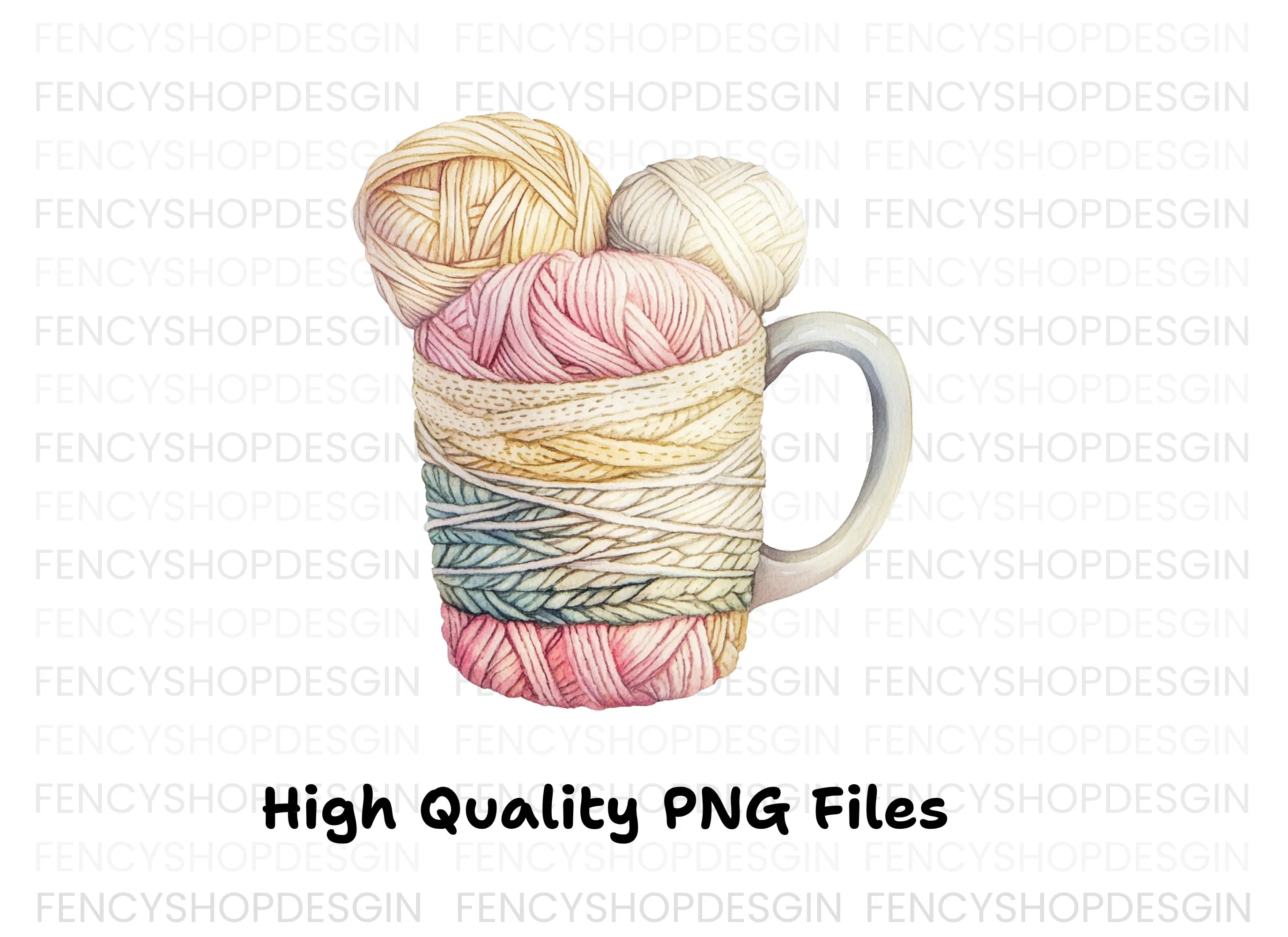 Yarn Ball Clipart Bundle