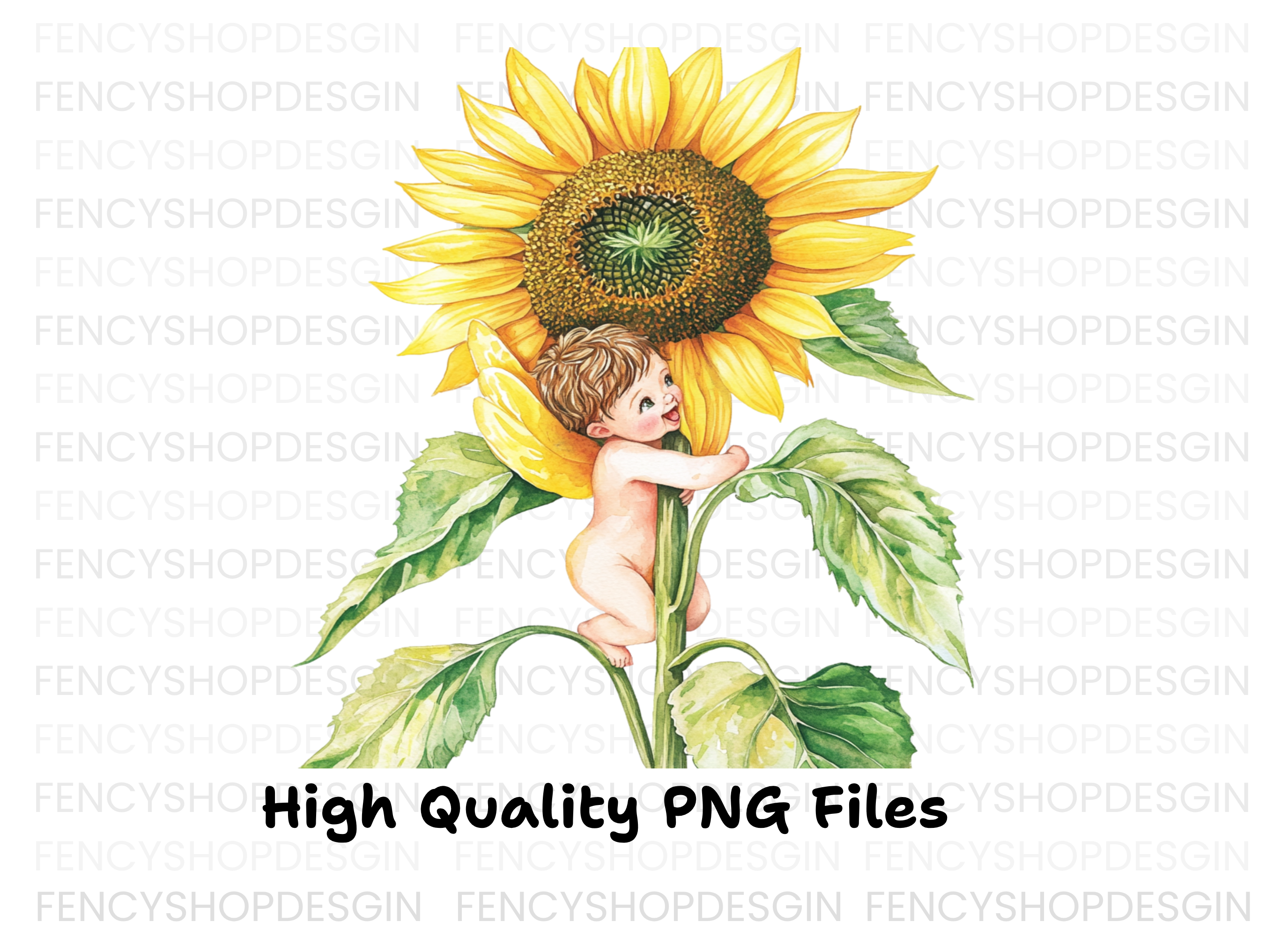Sunflower Fairies Clipart Bundle