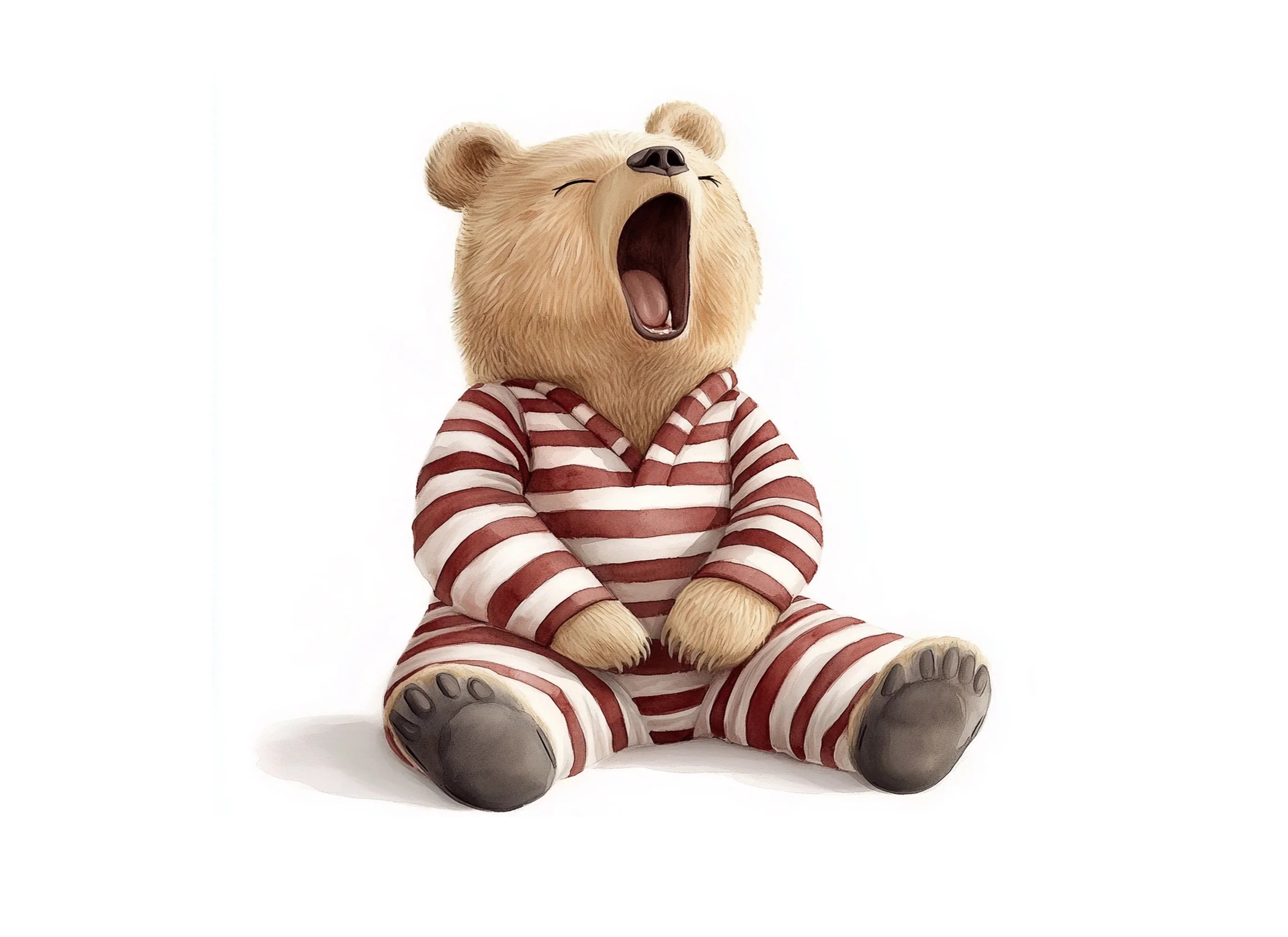 Sleepy Bear Clipart Bundle