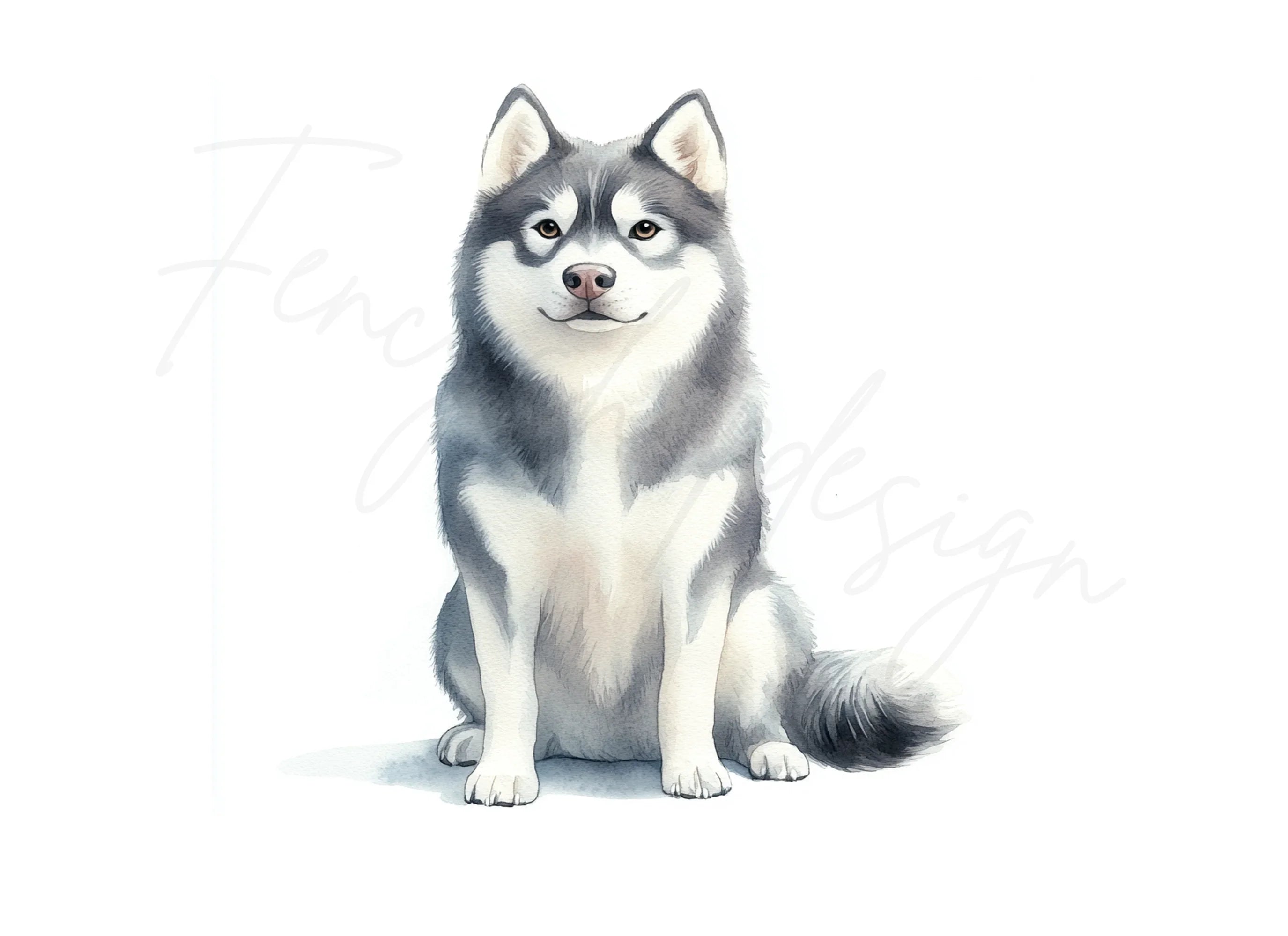 Adorable Siberian Husky Dog Clipart Bundle