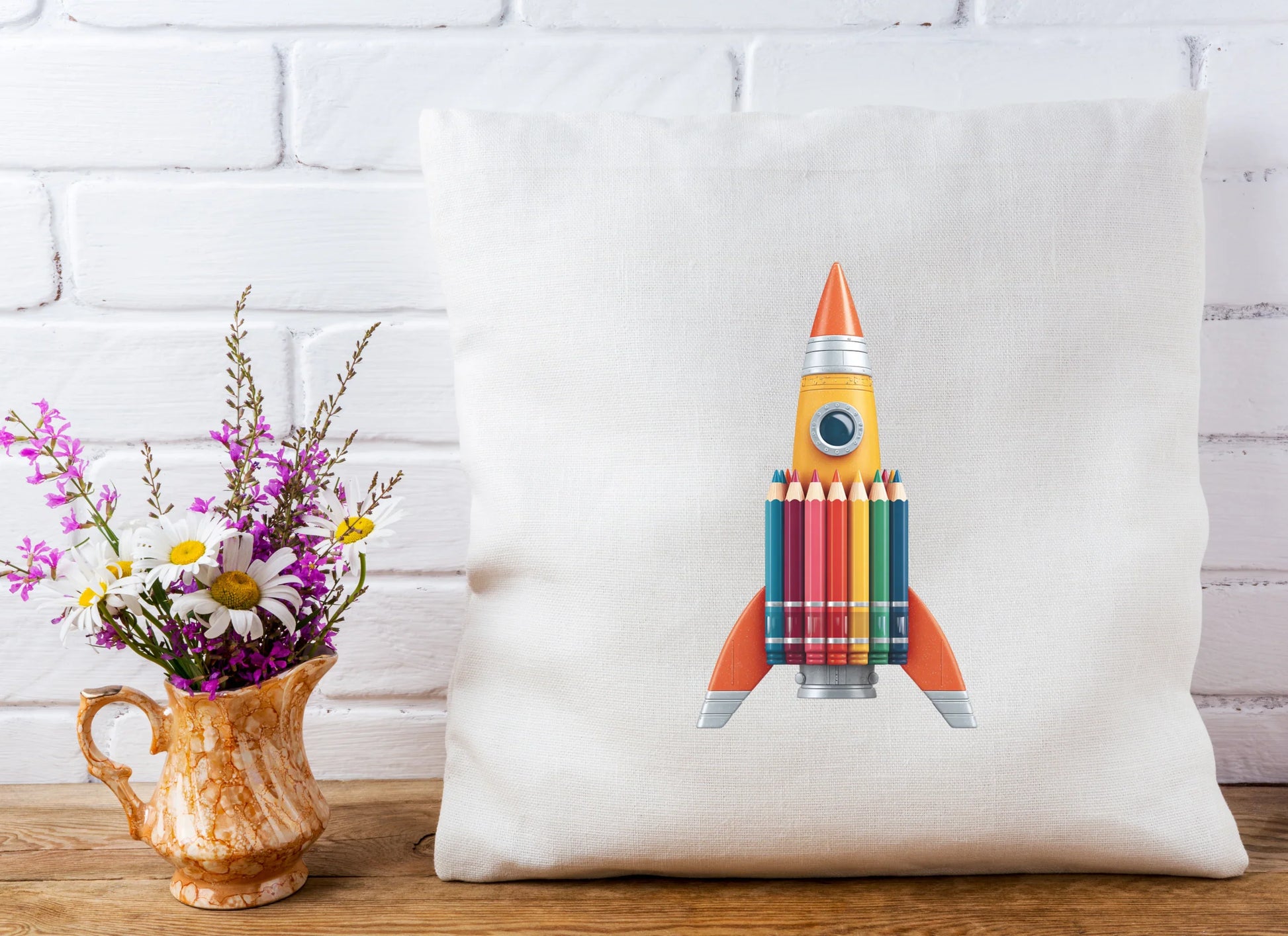 Rainbow Pencil Rocket Clipart Bundle - CraftNest - Digital Crafting and Art