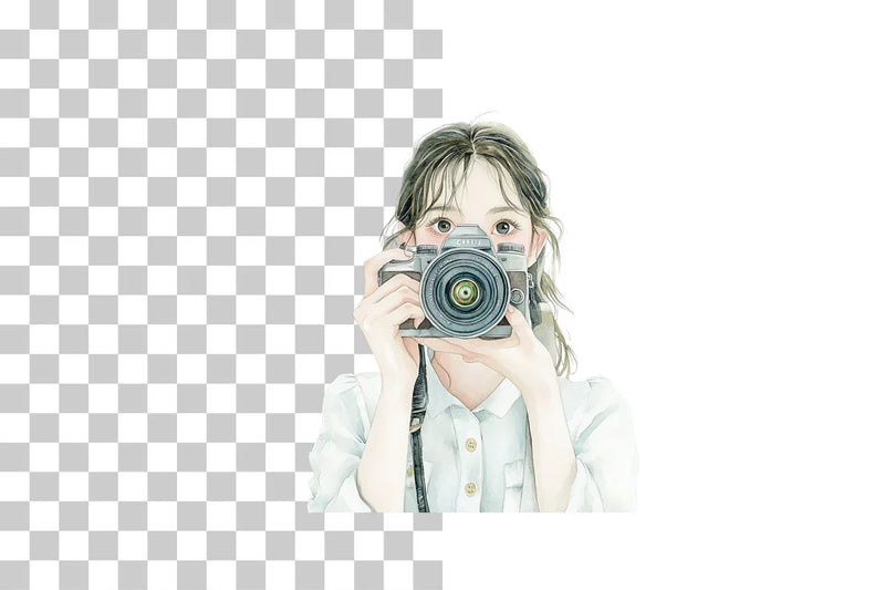 Female Photographer Clipart Bundle - CraftNest - Digital Crafting and Art