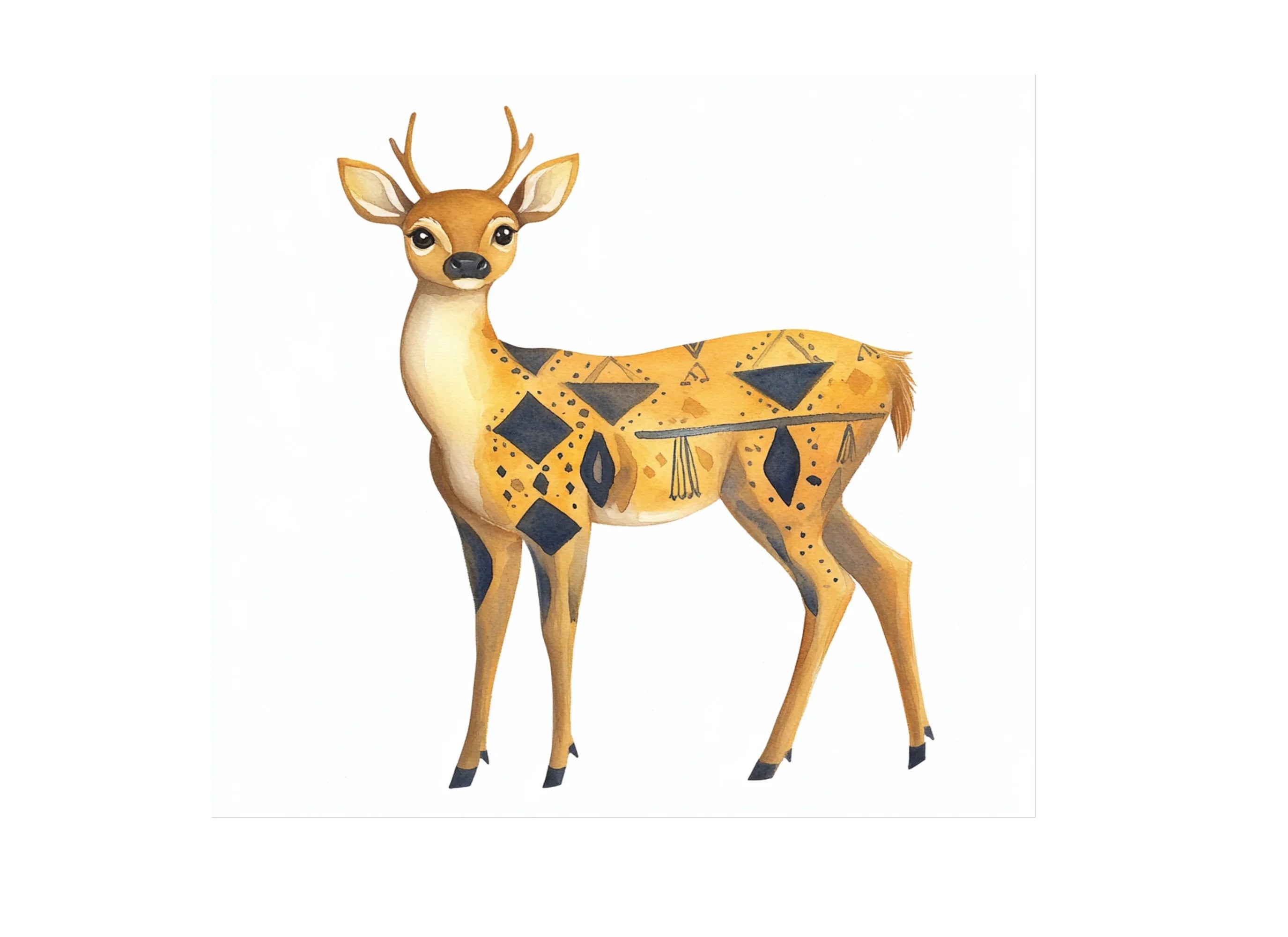 Geometric Deer Clipart Bundle