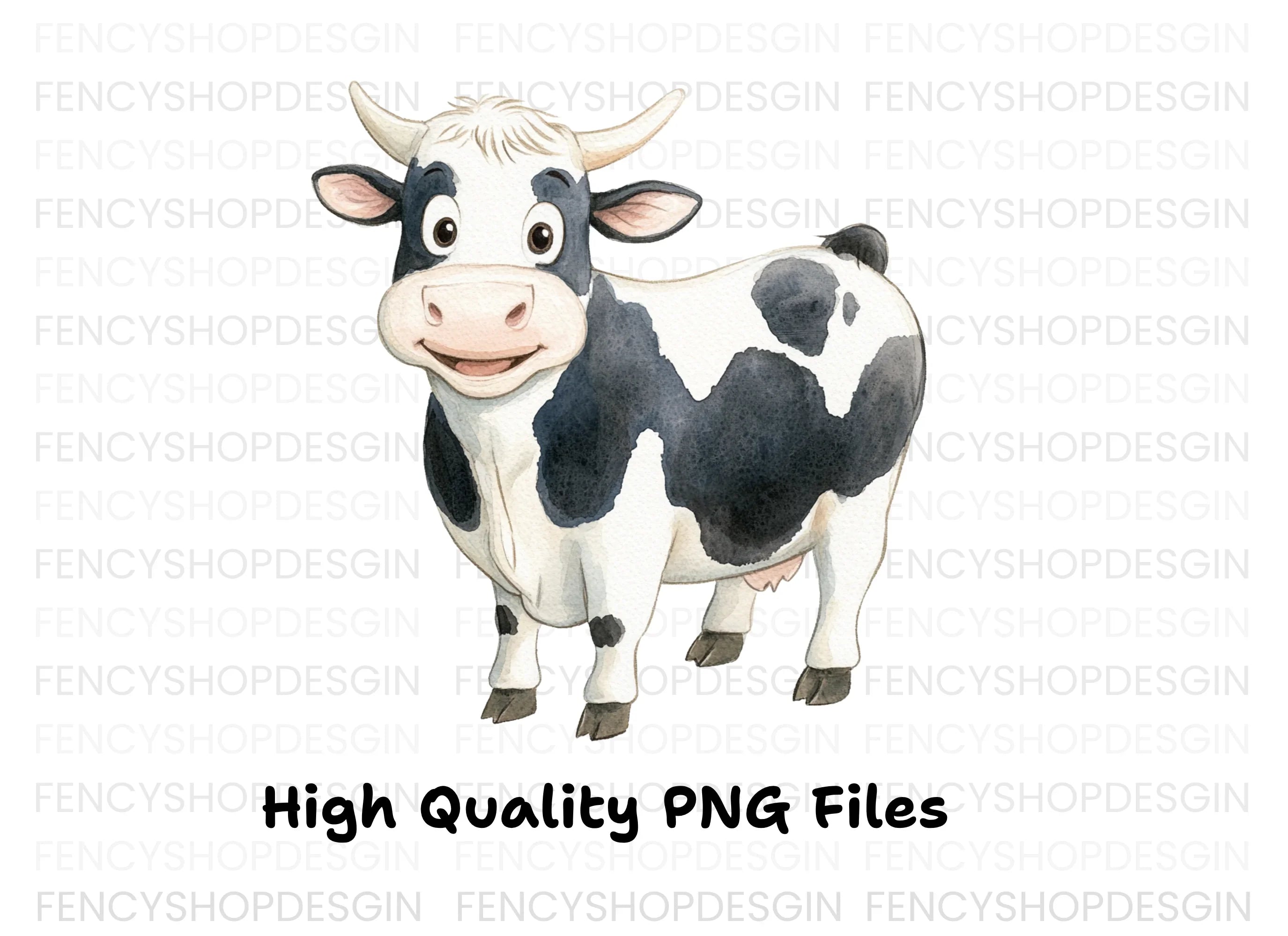 Cute Cow Clipart Bundle