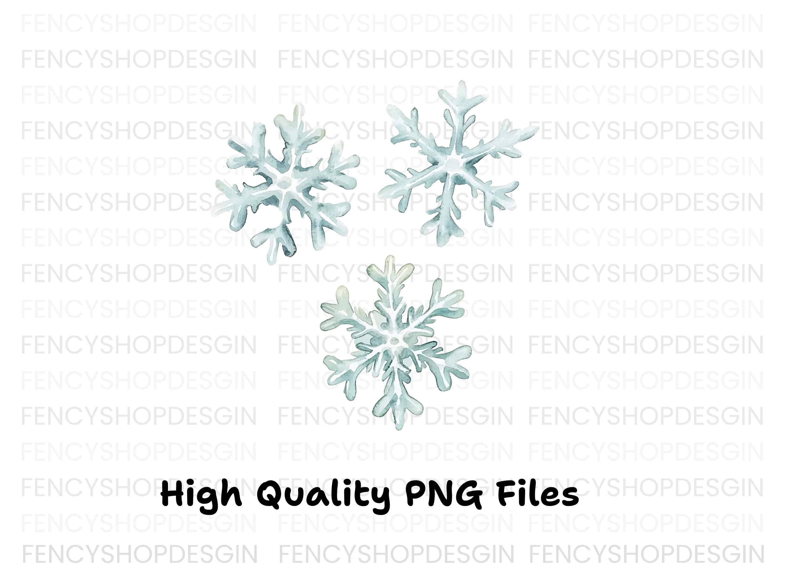 Snowflake Clipart Bundle