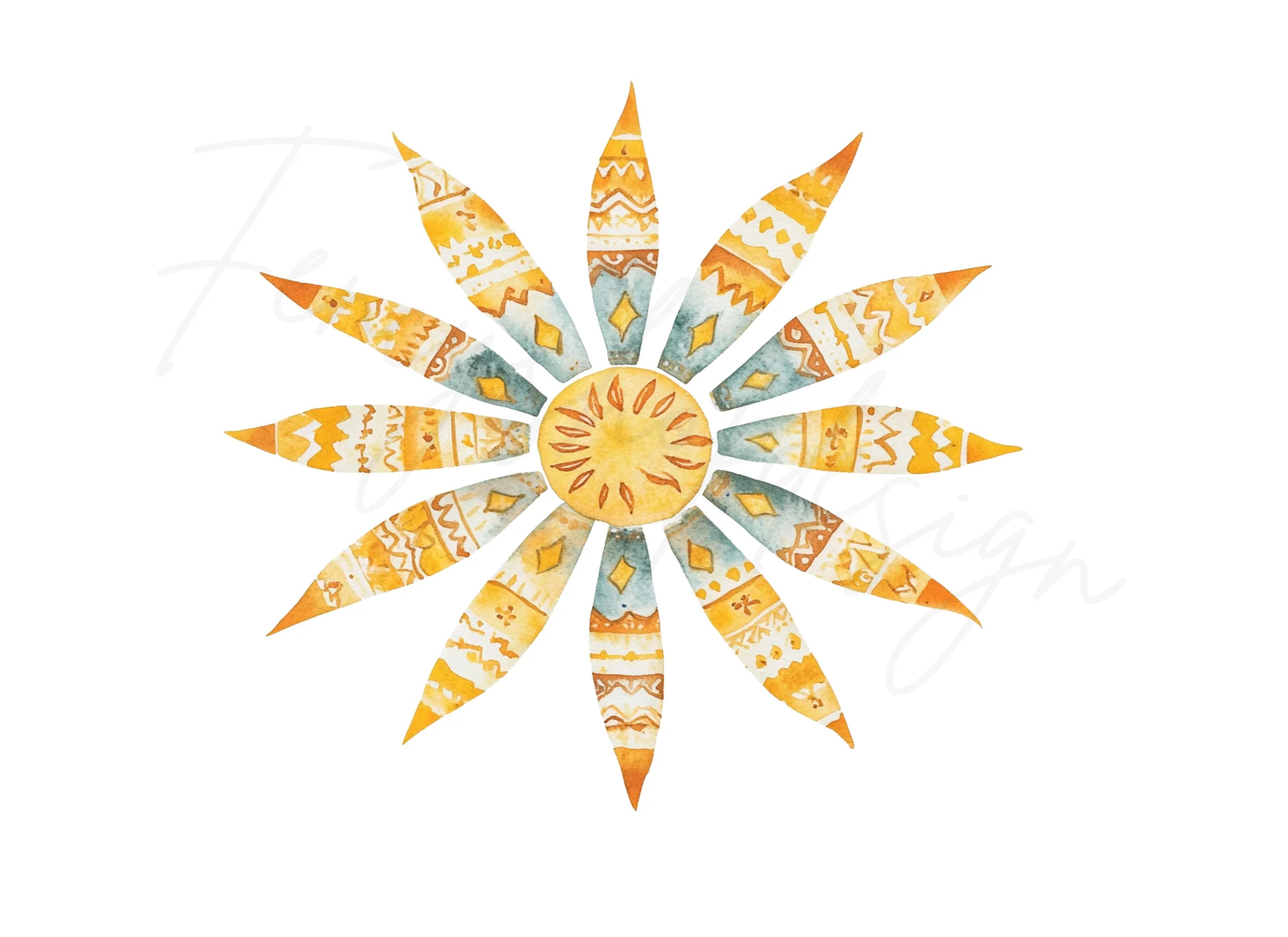 Sun and House Clipart Bundle