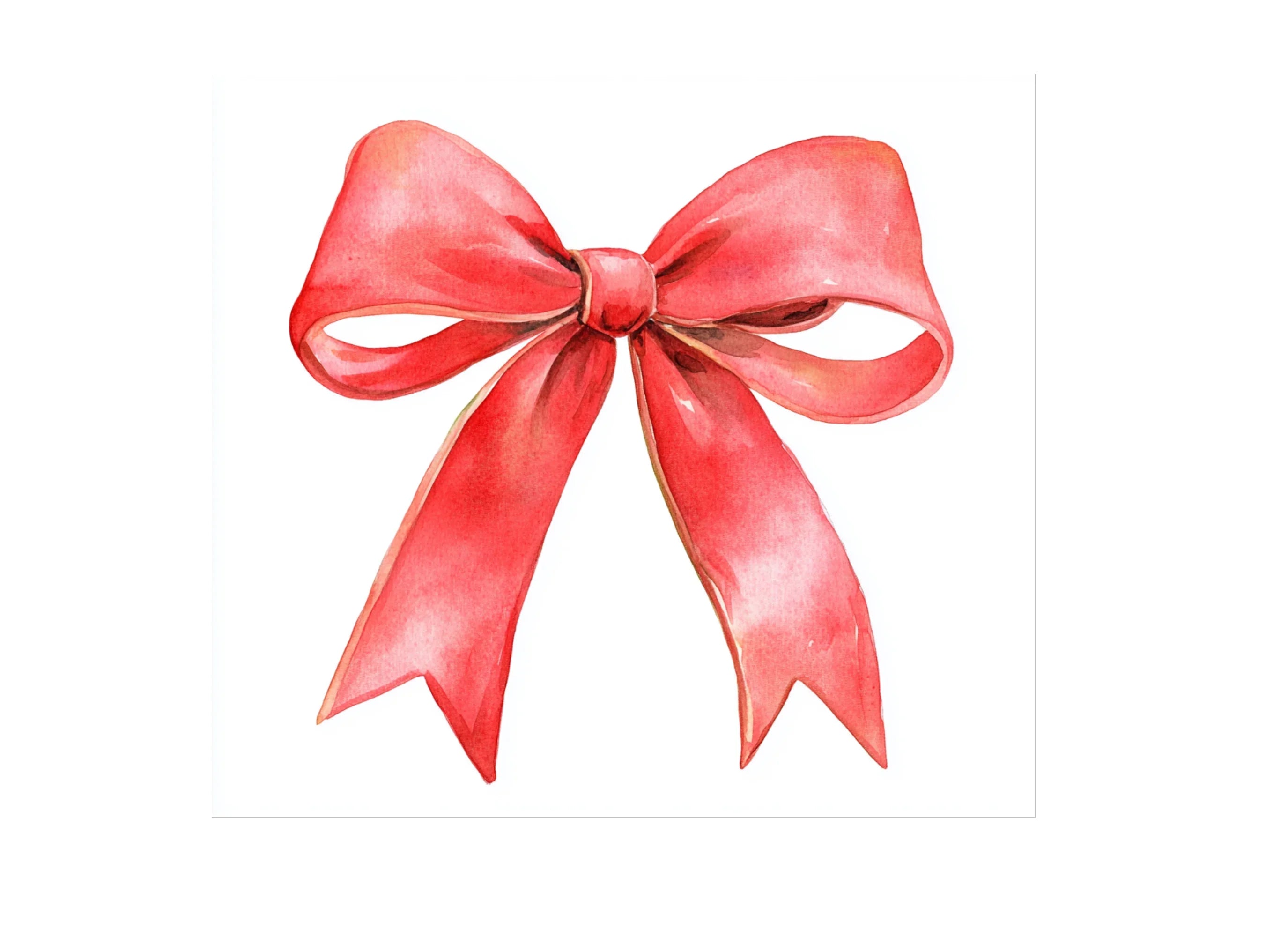 Red Bows Clipart Bundle