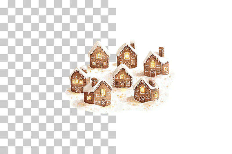 Gingerbread Village Clipart Bundle - CraftNest - Digital Crafting and Art