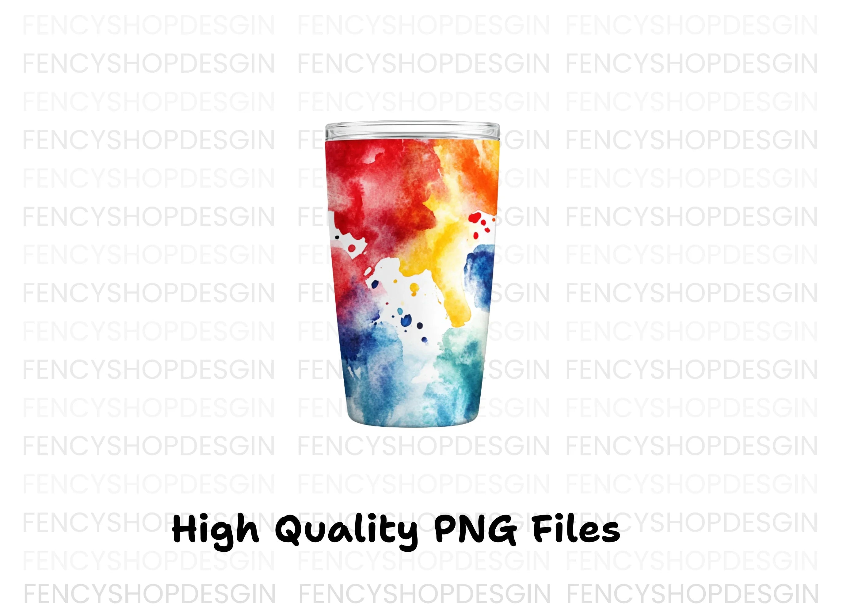 Vibrant Splash Tumbler Clipart Bundle