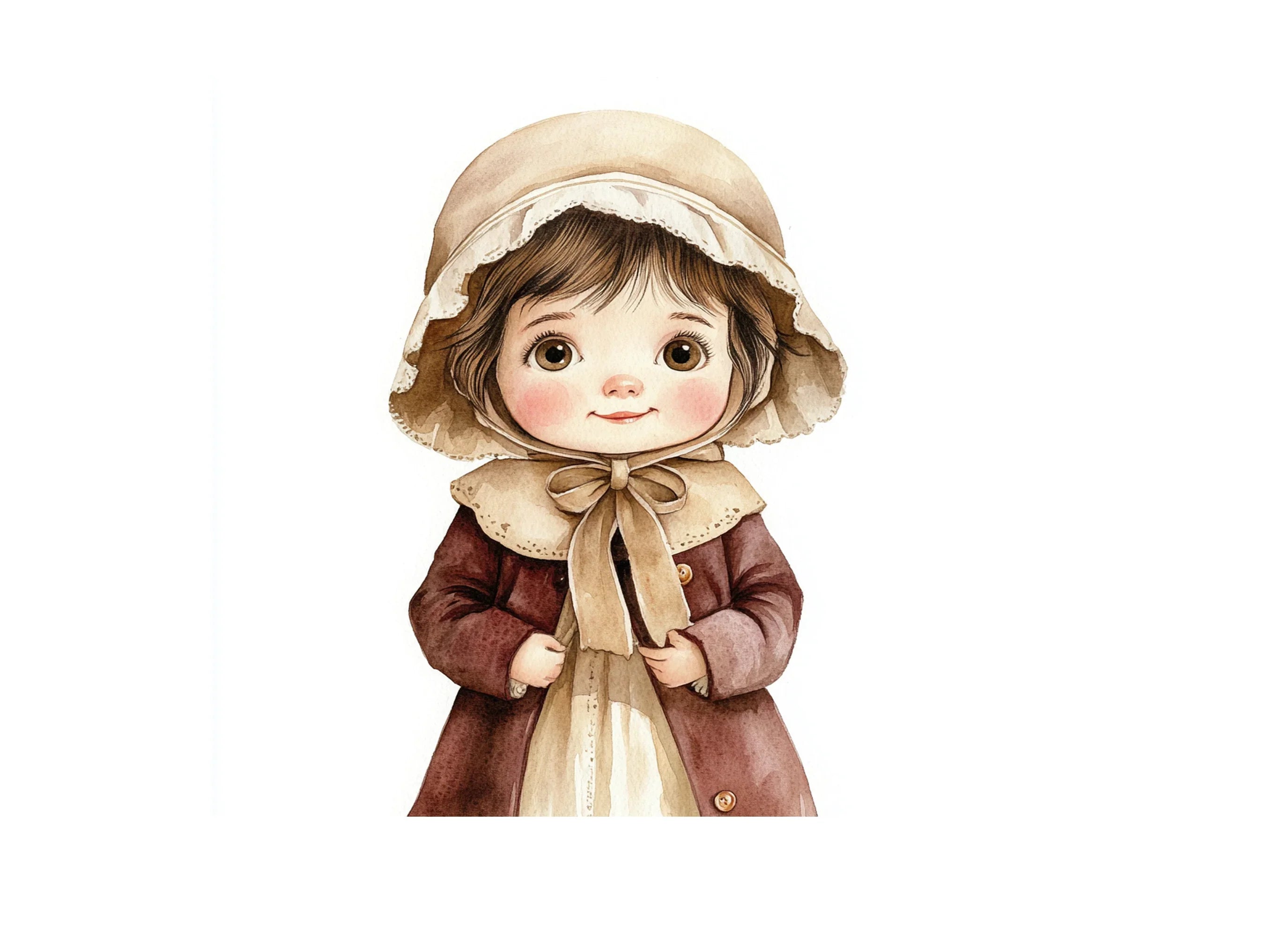 Vintage Girls Clipart Bundle