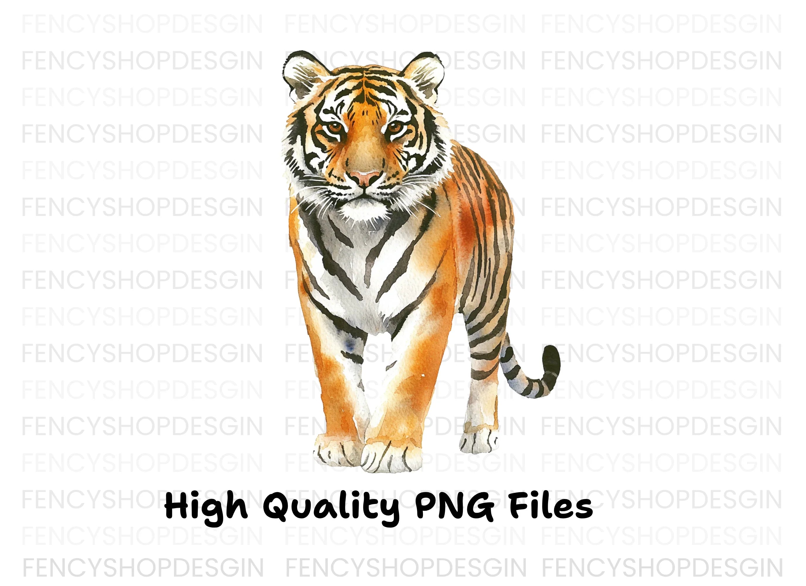 Majestic Tiger Clipart Bundle
