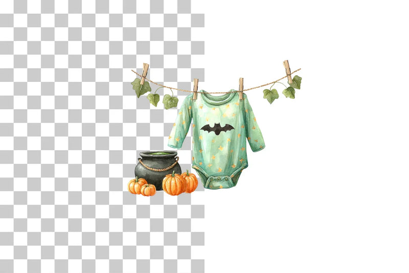 Halloween Clothesline Clipart Bundle - CraftNest - Digital Crafting and Art