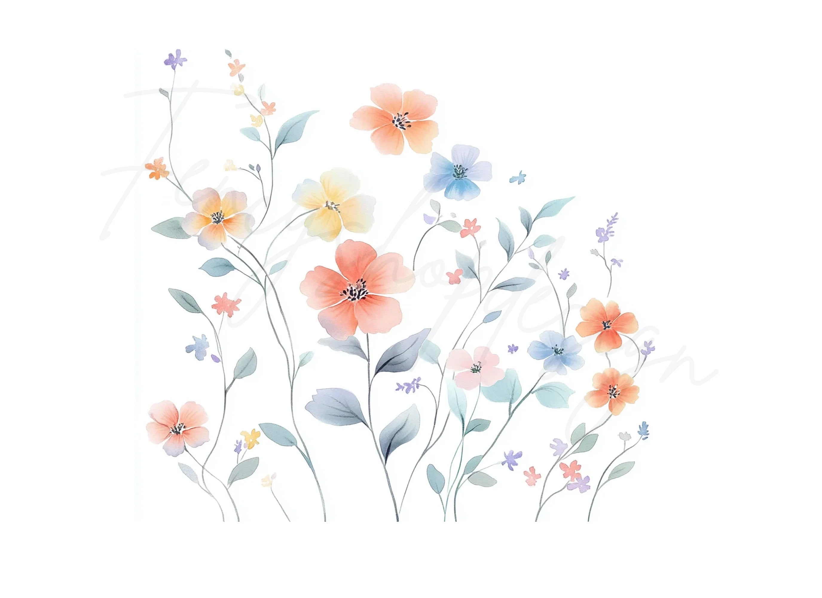 Floral Clipart Bundle
