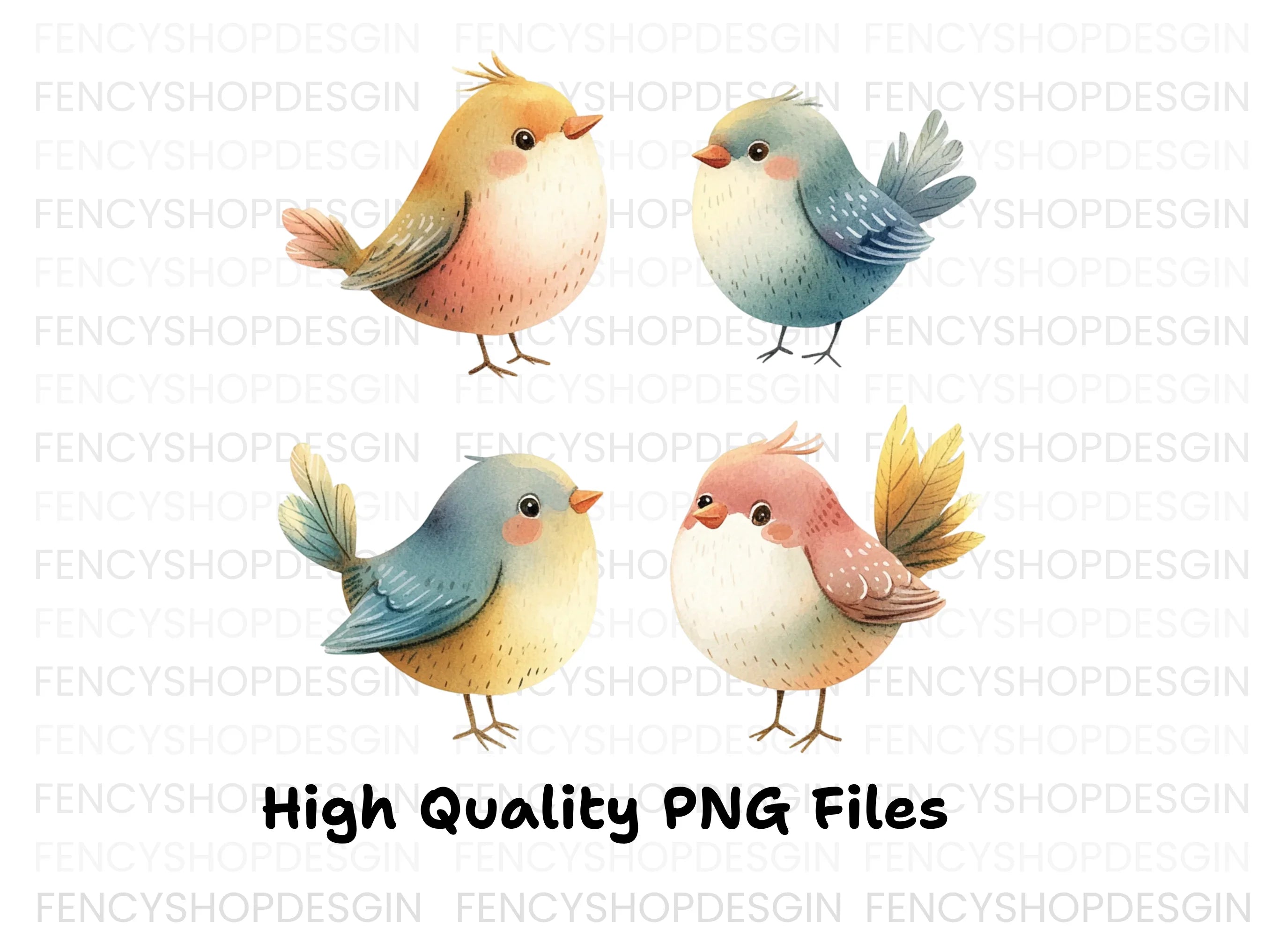 Charming Bird Clipart Bundle