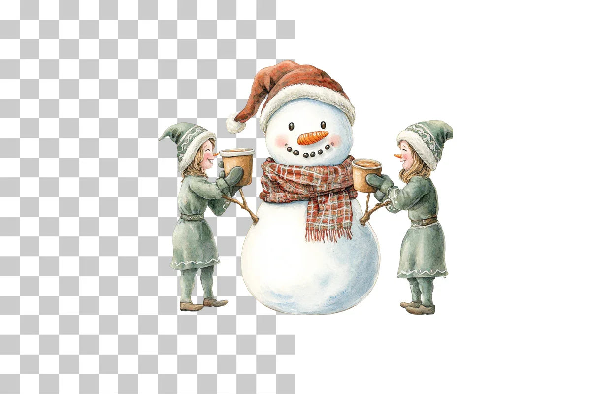 Snowman Fitness Clipart Bundle - CraftNest - Digital Crafting and Art