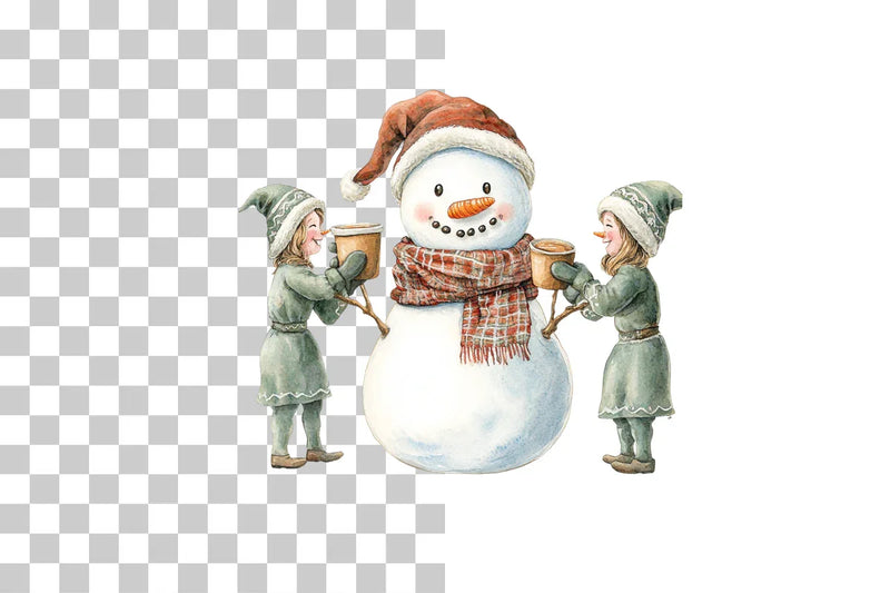 Snowman Fitness Clipart Bundle - CraftNest - Digital Crafting and Art