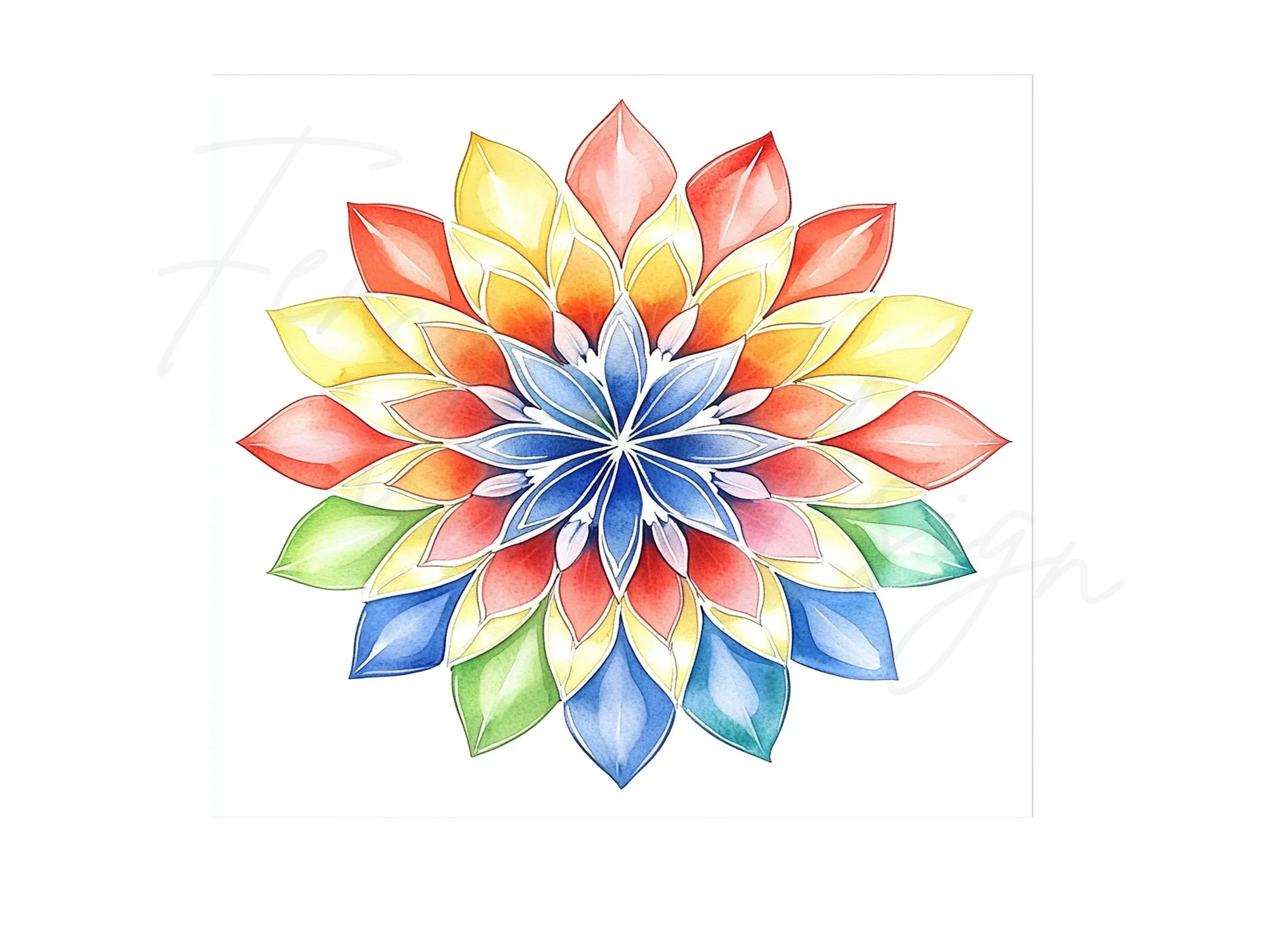 Vibrant Mandala Clipart Bundle