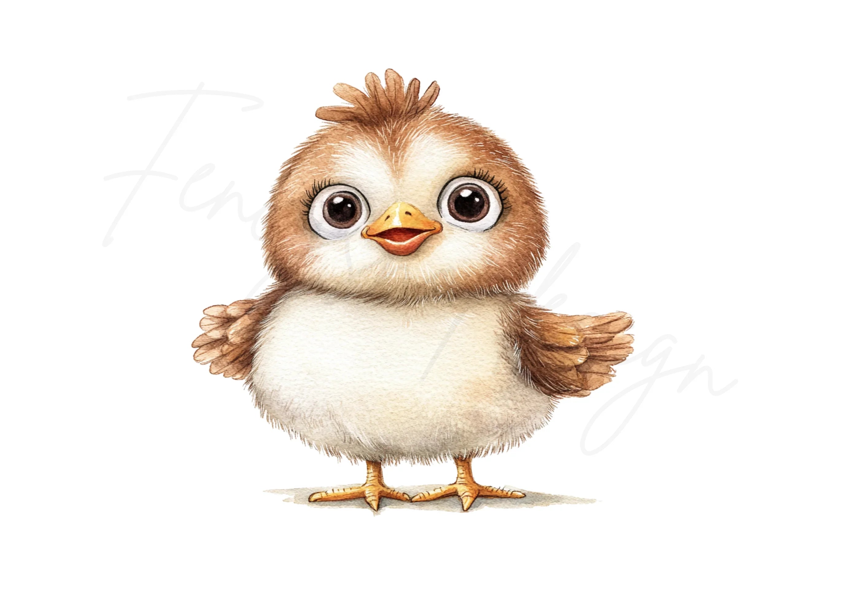 Cute Baby Chicks Clipart Bundle