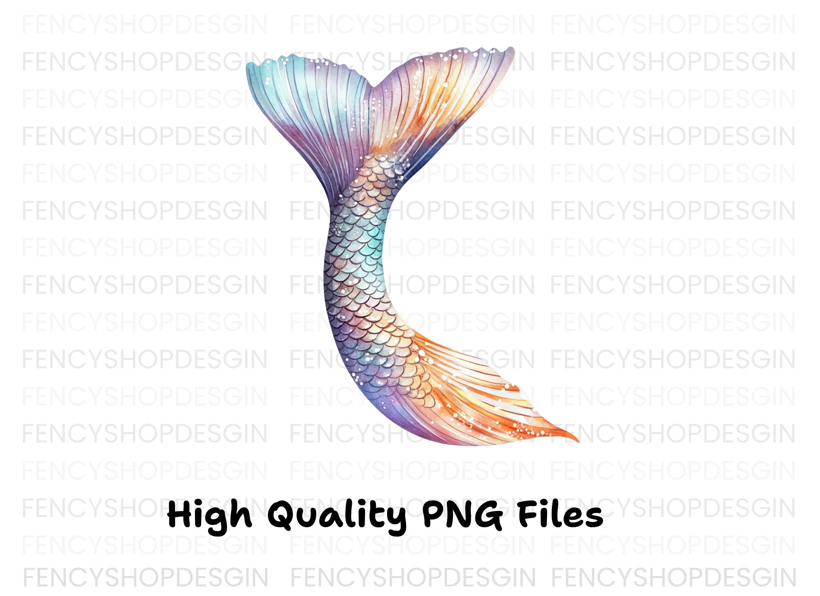 Mermaid Tails Clipart Bundle