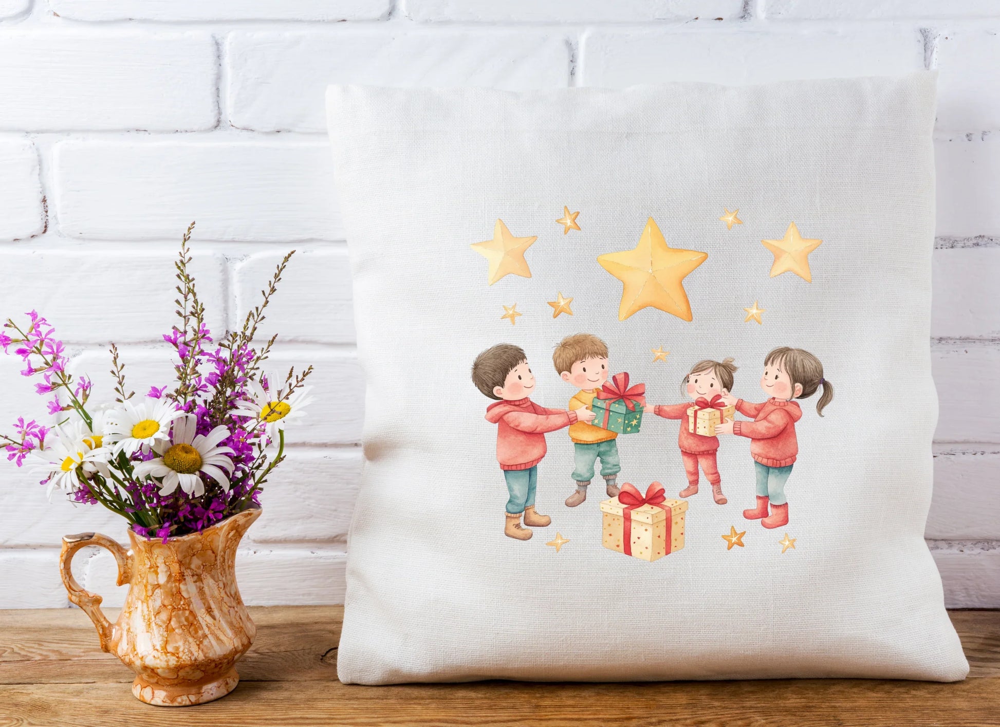 Kids Sending Gifts Clipart Bundle - CraftNest - Digital Crafting and Art