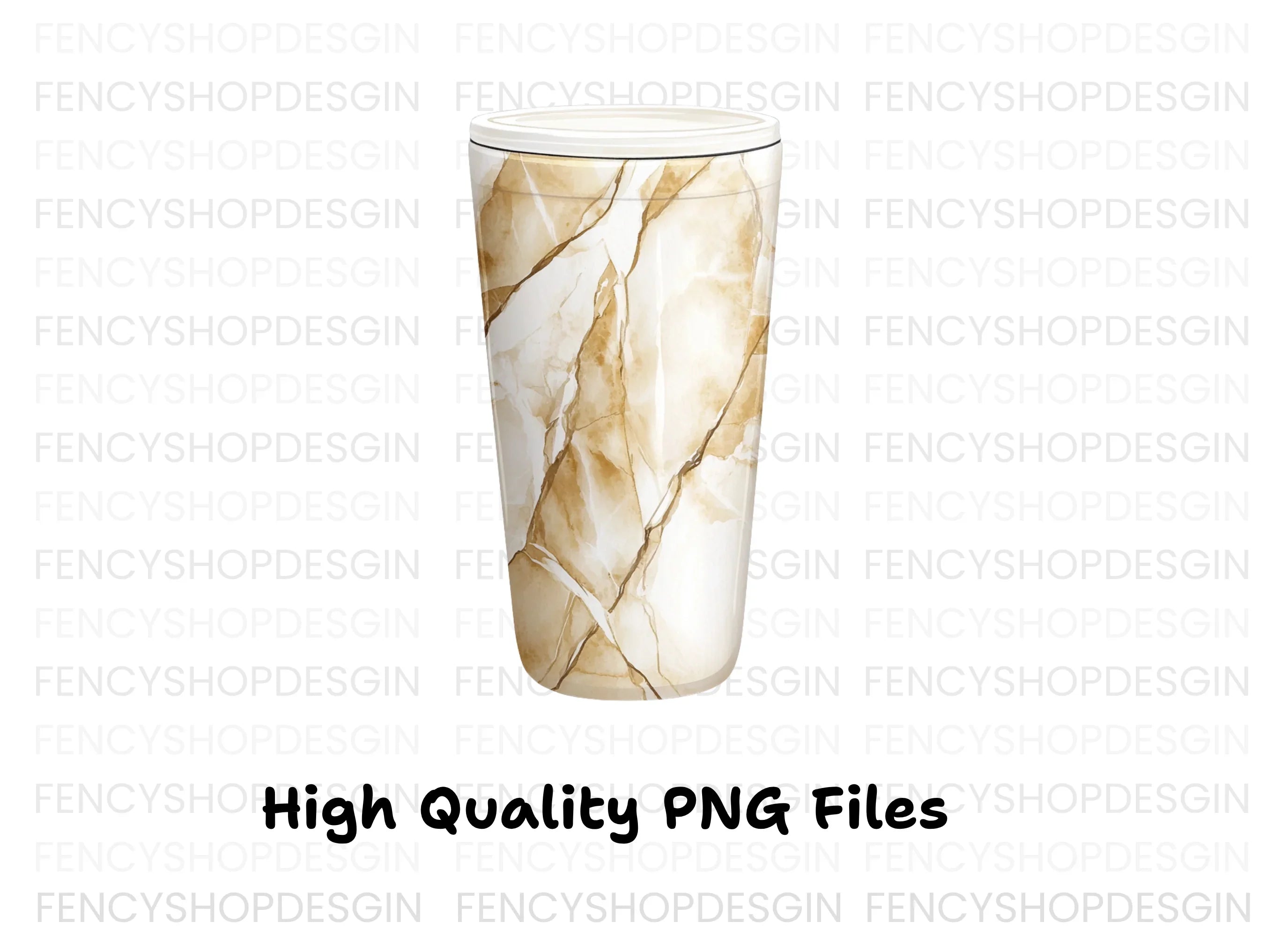 Elegant Brown Marble Tumbler Clipart Bundle