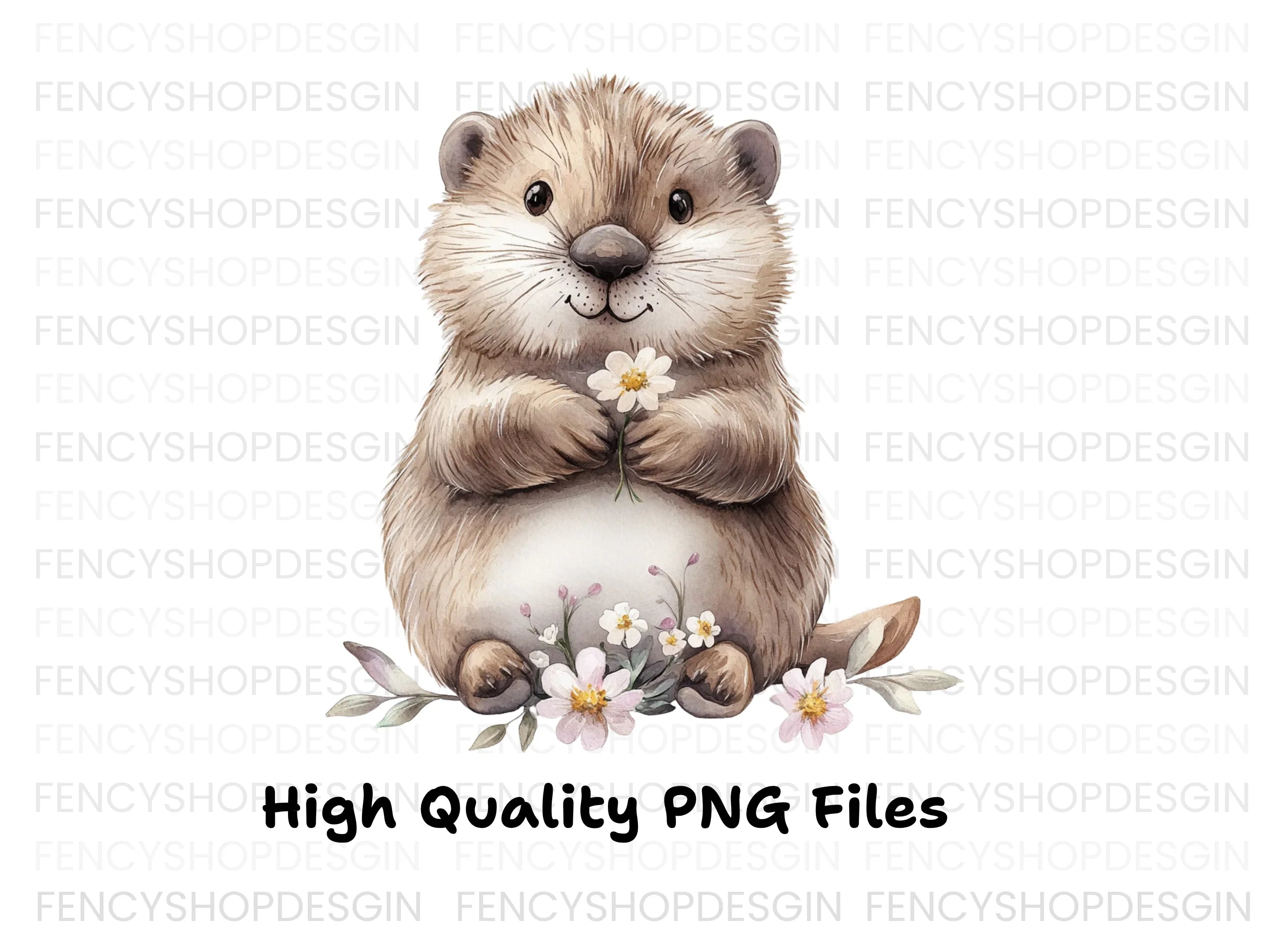Cute Otter Clipart Bundle