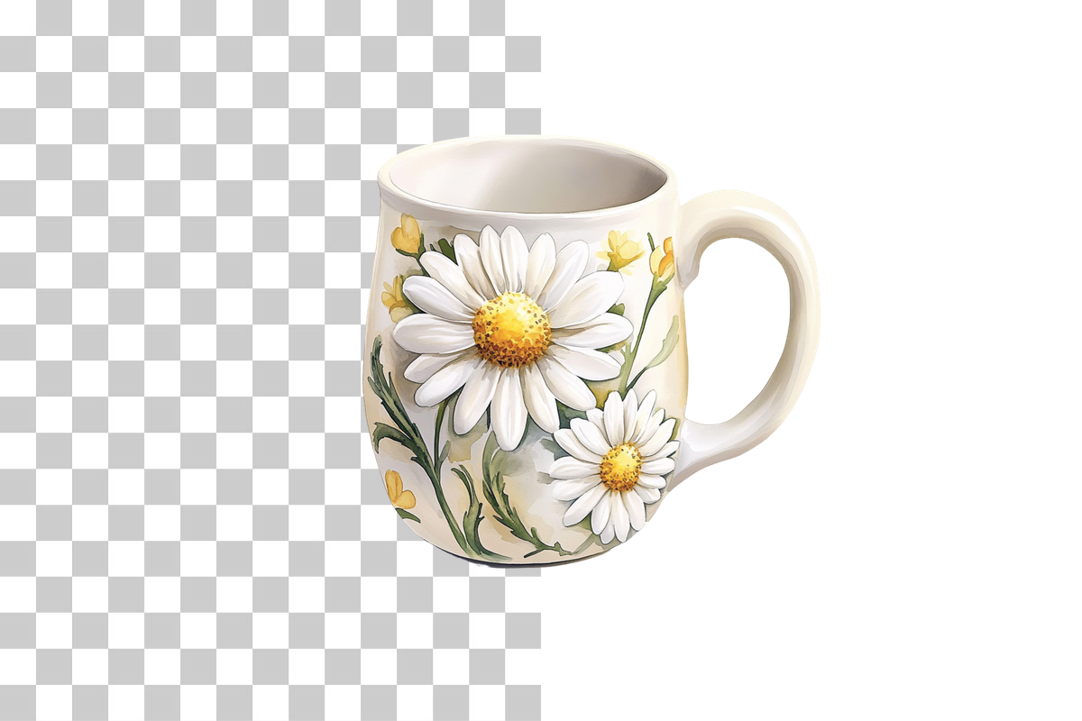 Daisy Flower Design Mug Wrap Bundle
