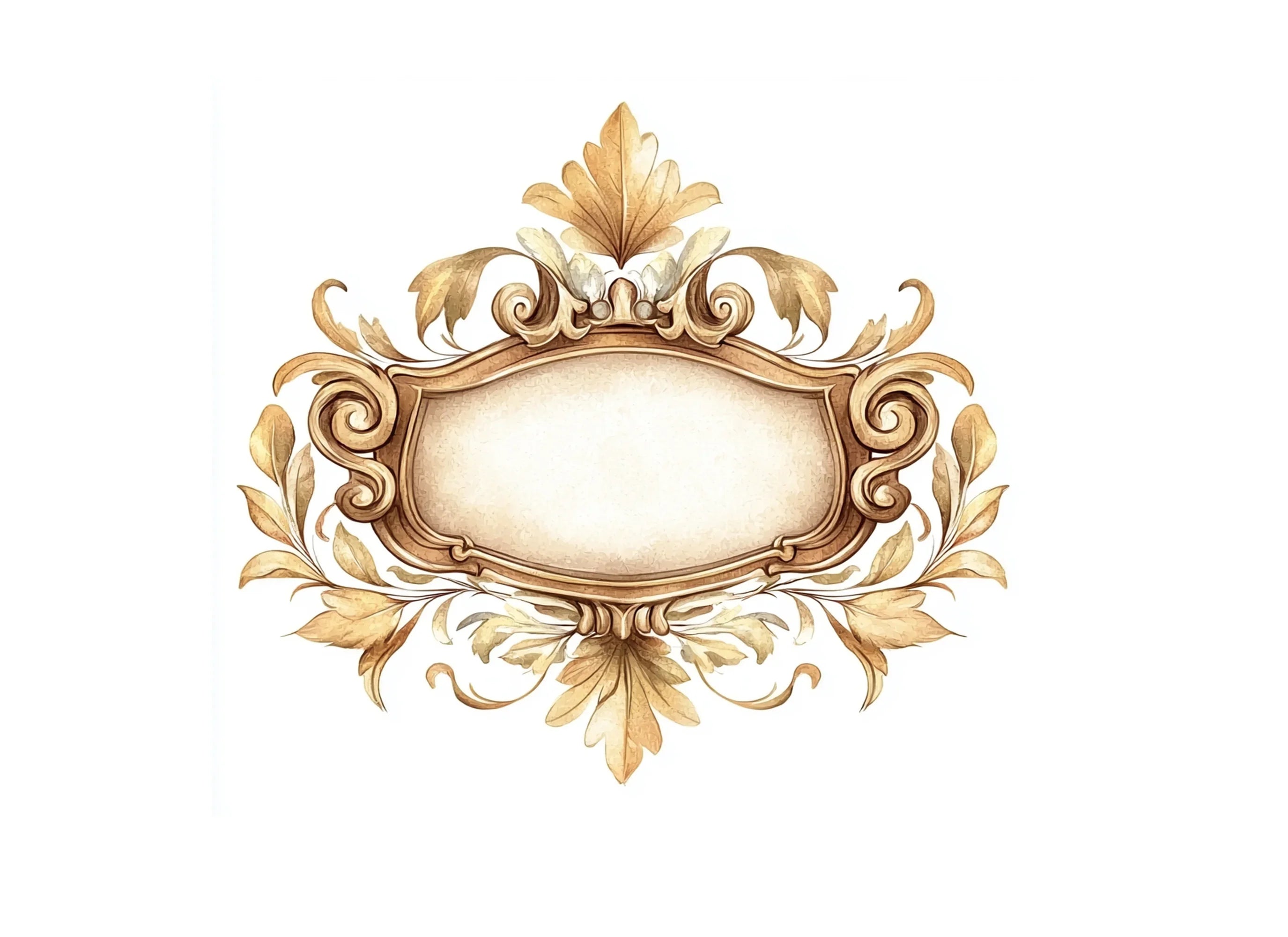 Elegant Vintage Frames Clipart Bundle