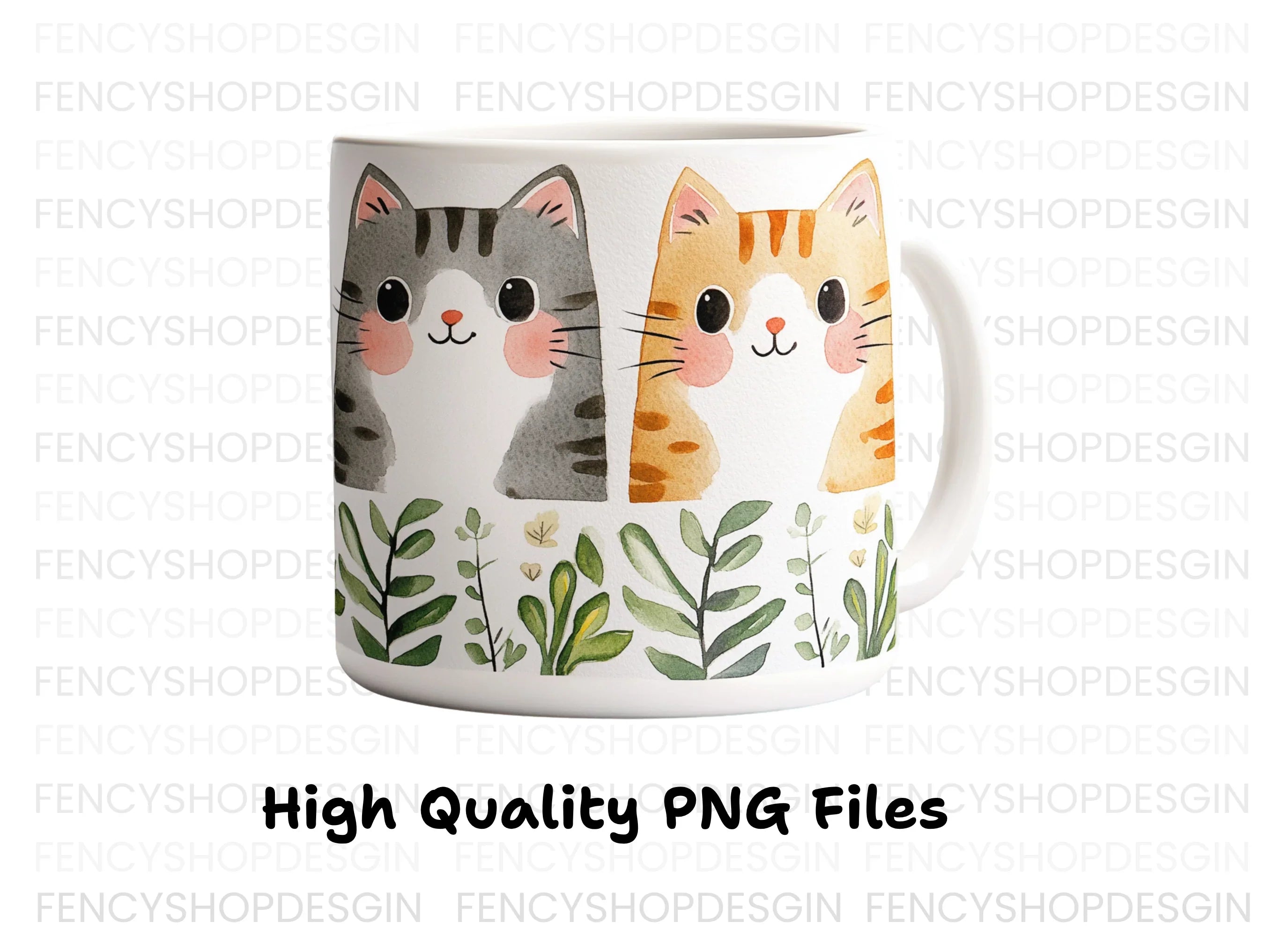 Cute Cat Duo Clipart Bundle