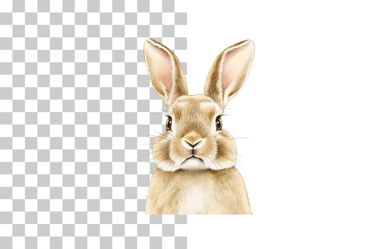 Grumpy Angry Rabbit Clipart Bundle