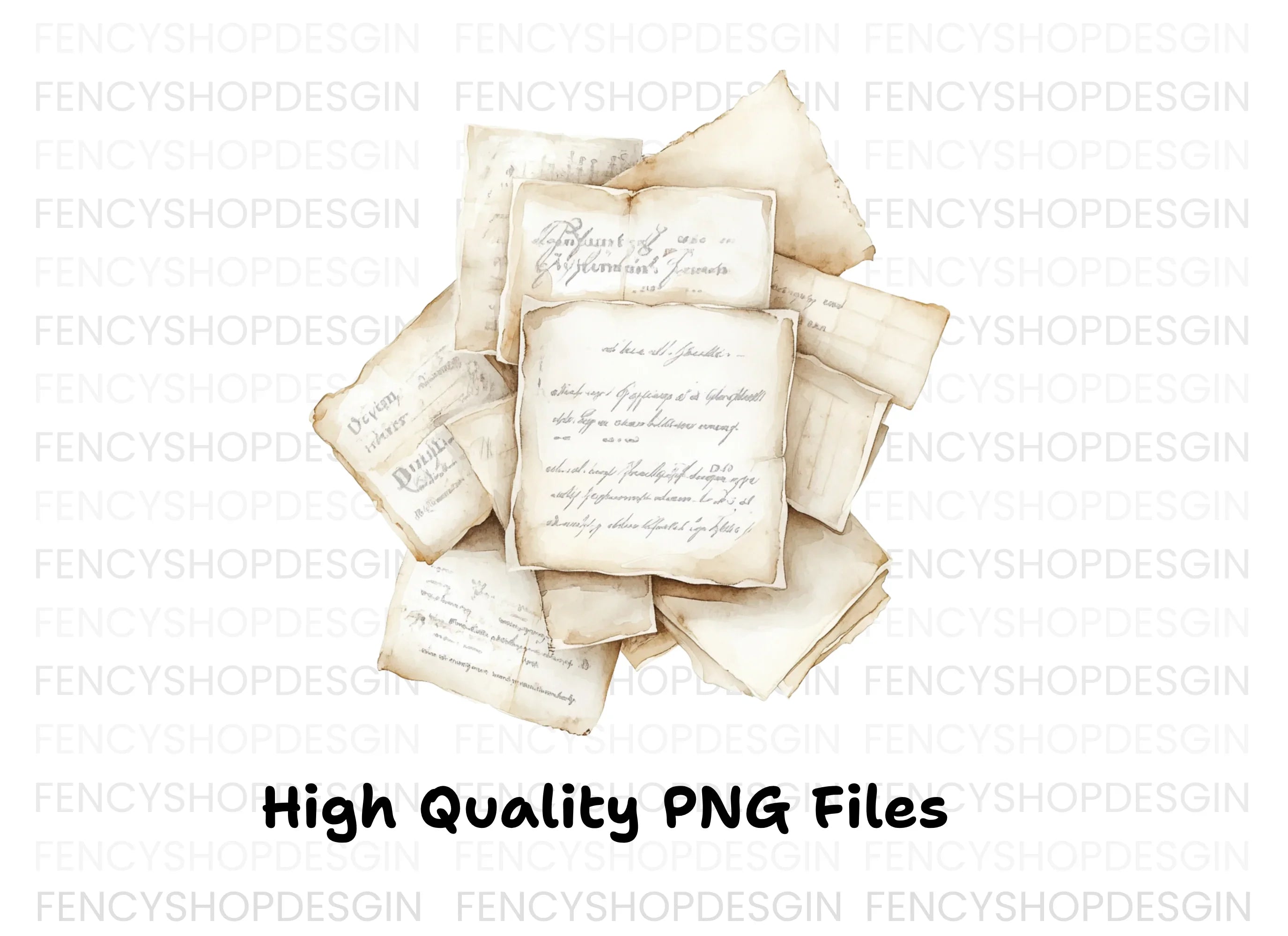 Vintage Stack Clipart Bundle